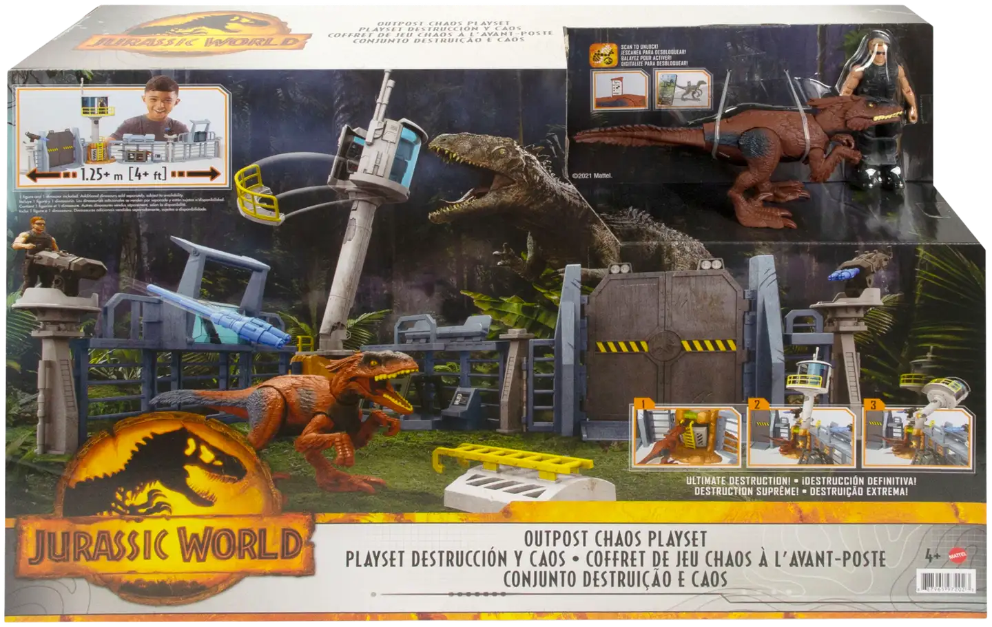 Jurassic World Outpost Chaos Playset Gyh43 - 1