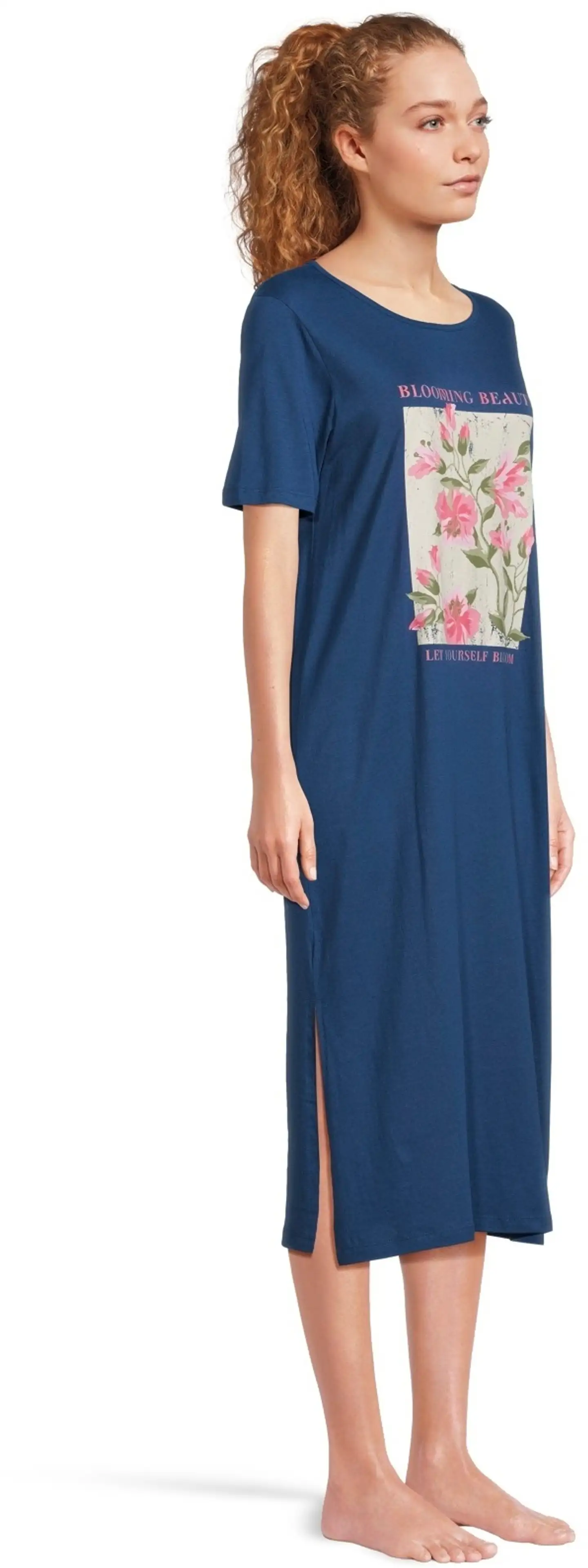 Actuelle naisten yöpaita 212A042628 - Navy Peony - 4