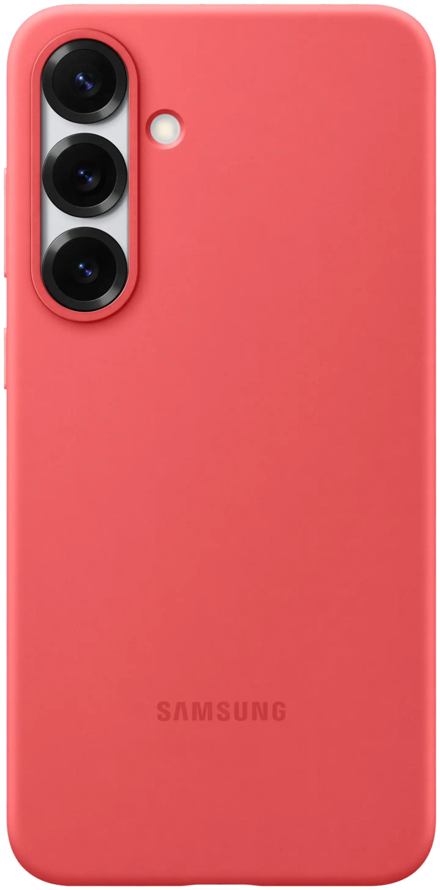 Samsung s25+ suojakuori silicone case red - 1