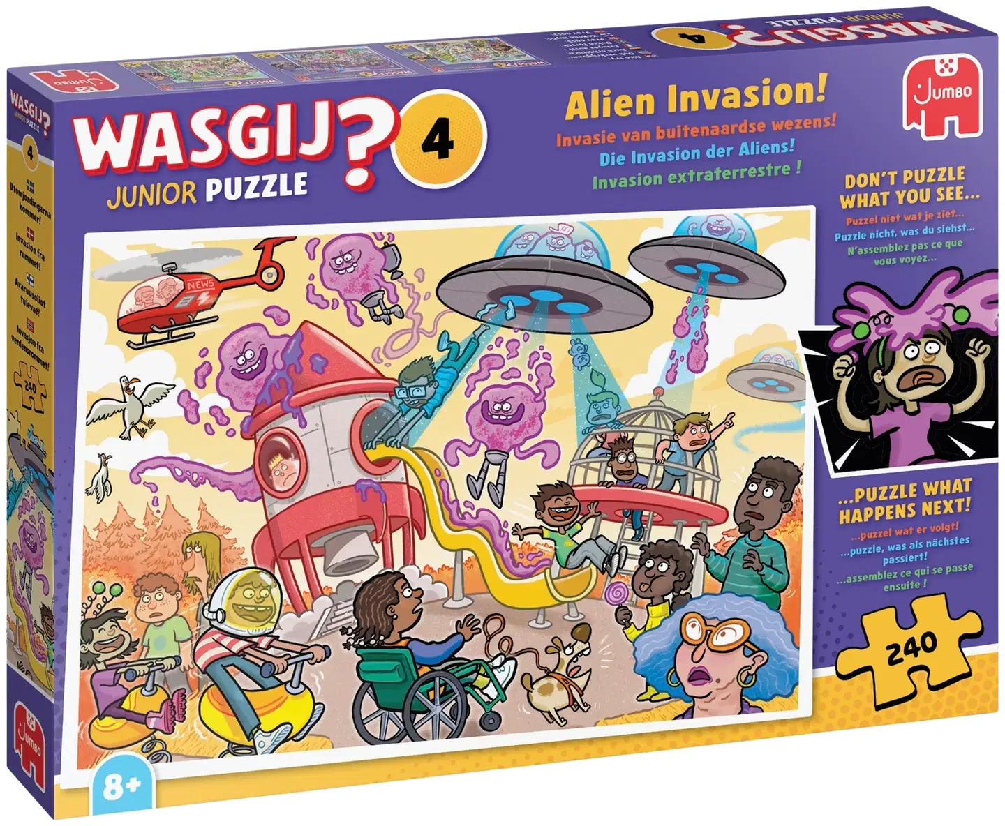 Jumbo palapeli Wasgij Junior 4 Alien Invasion! 240 - 1