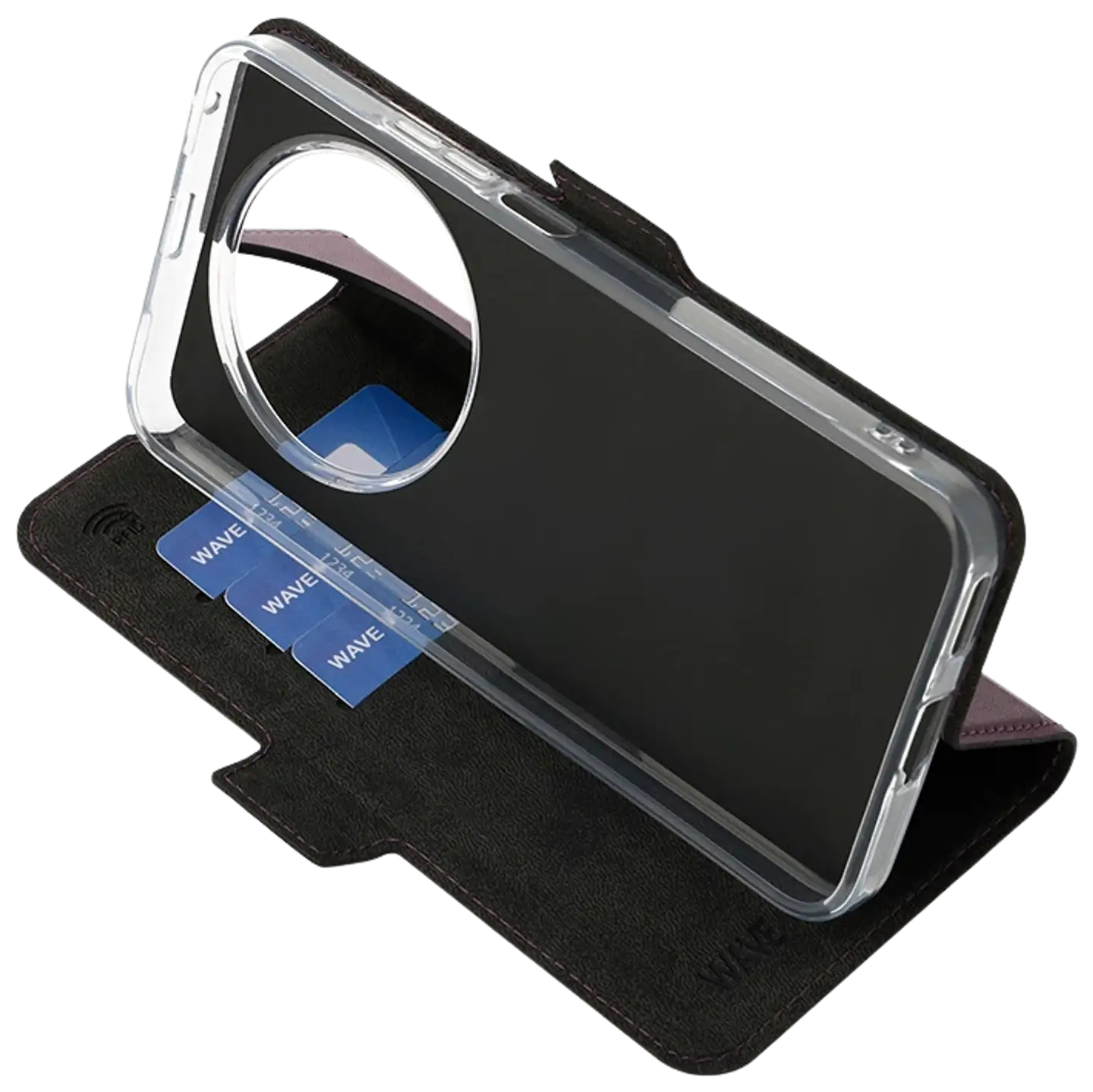 Wave Book Case, Honor Magic8 Lite 5G, Smoky Sangria - 5