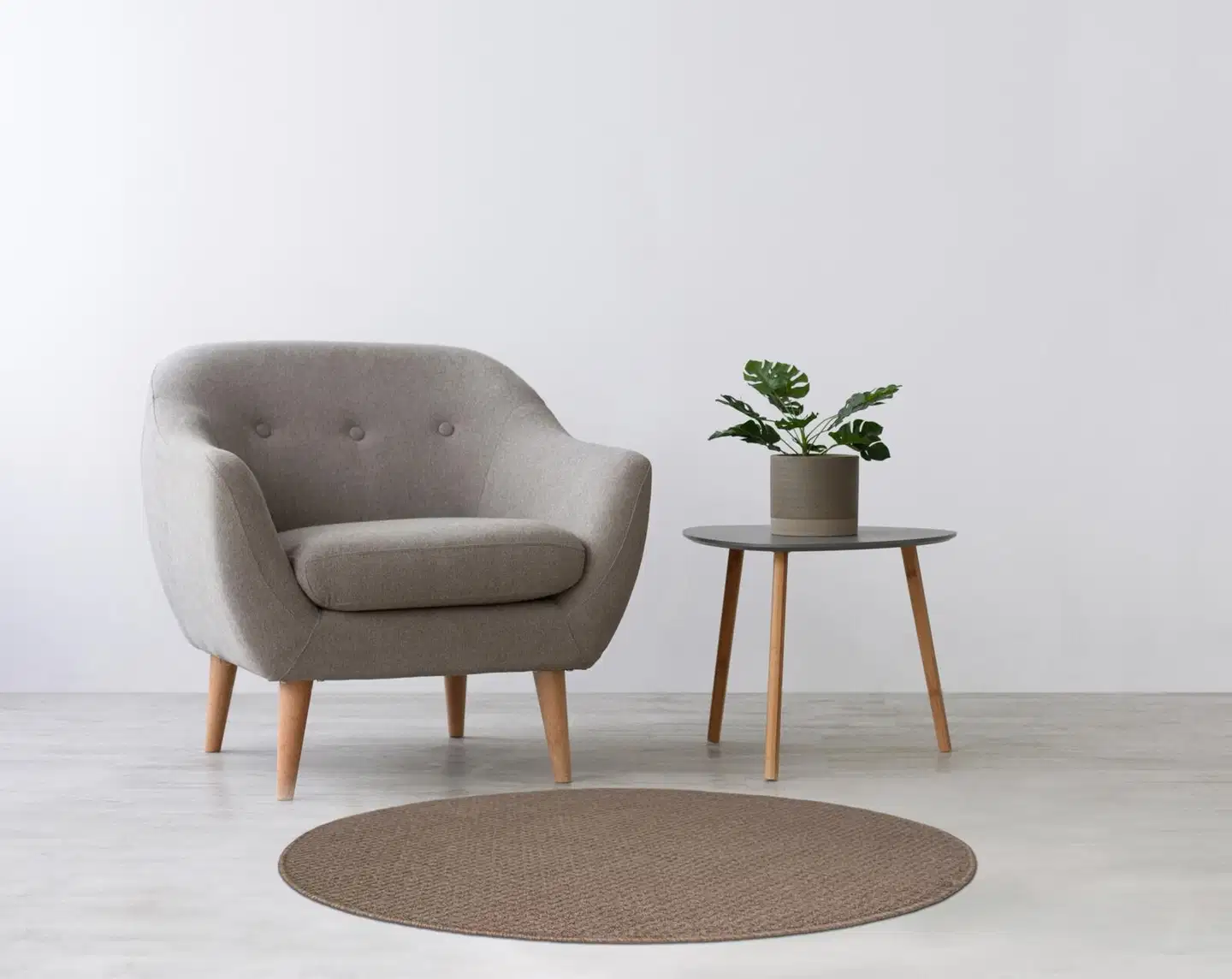 House matto Chloe 100 cm pyöreä sand beige - 5