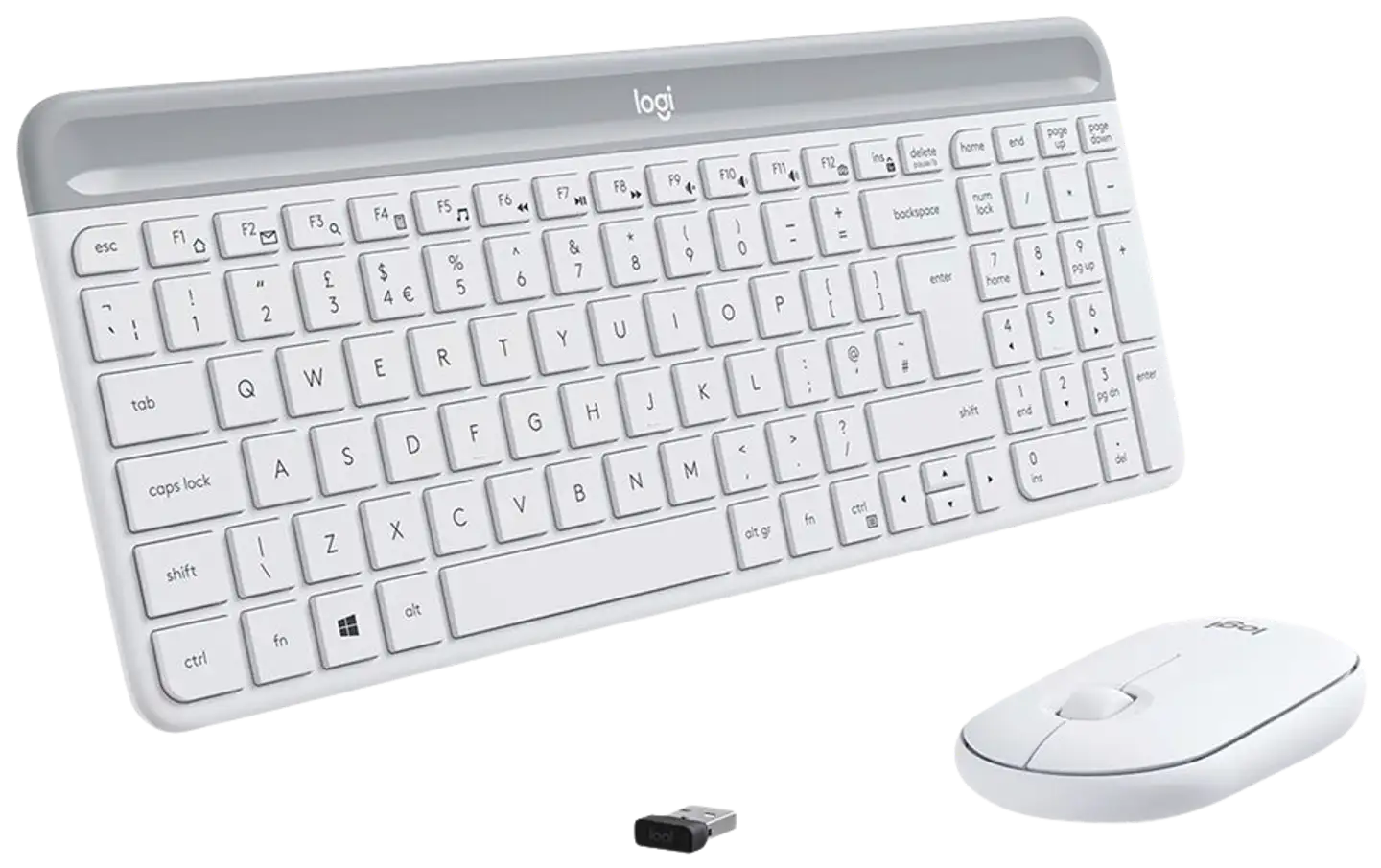 Logitech hiiri ja näppäimistö MK470 valkoinen - 5