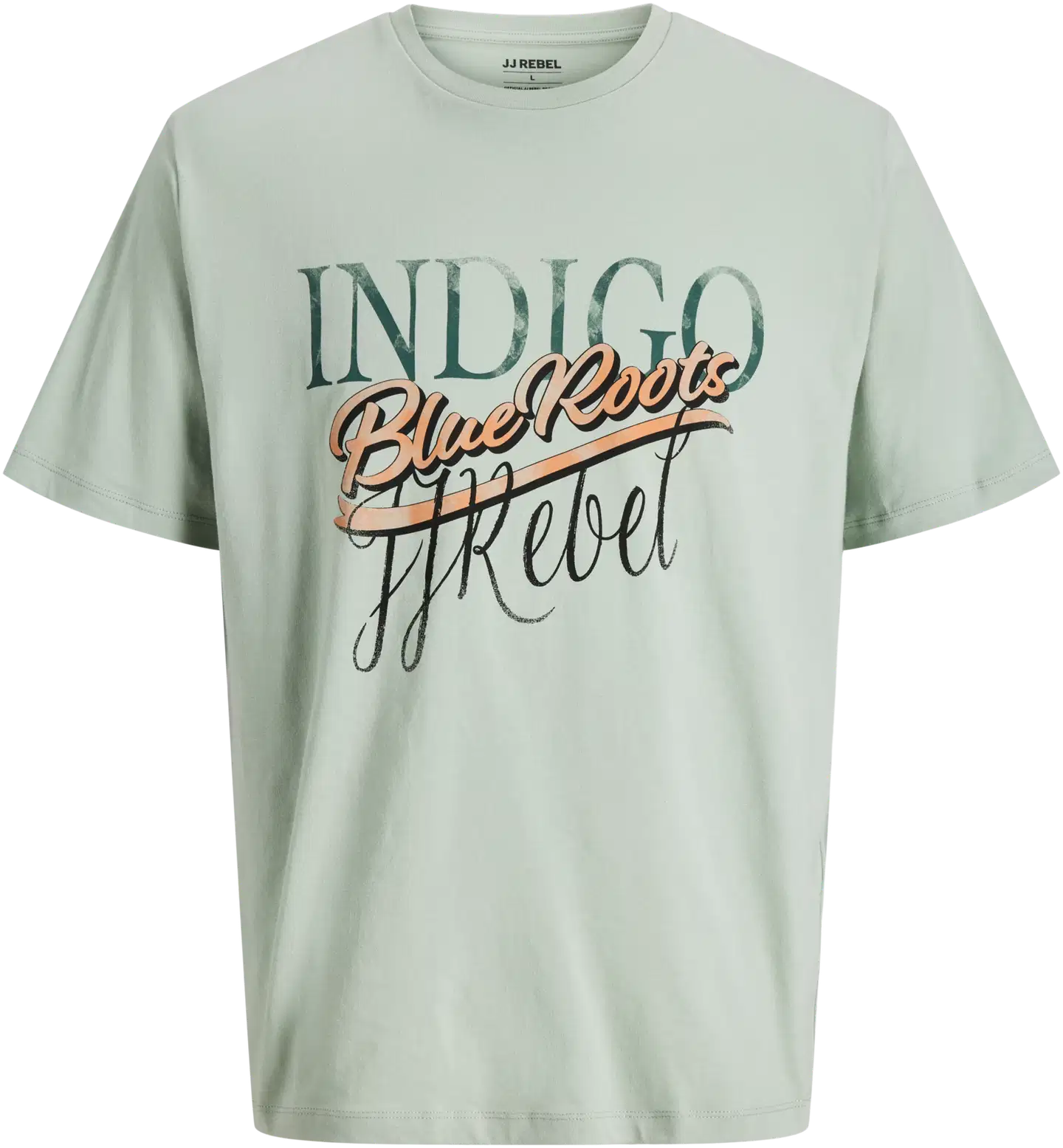 JJ REBEL miesten t-paita Jreb - Aqua Gray - 1