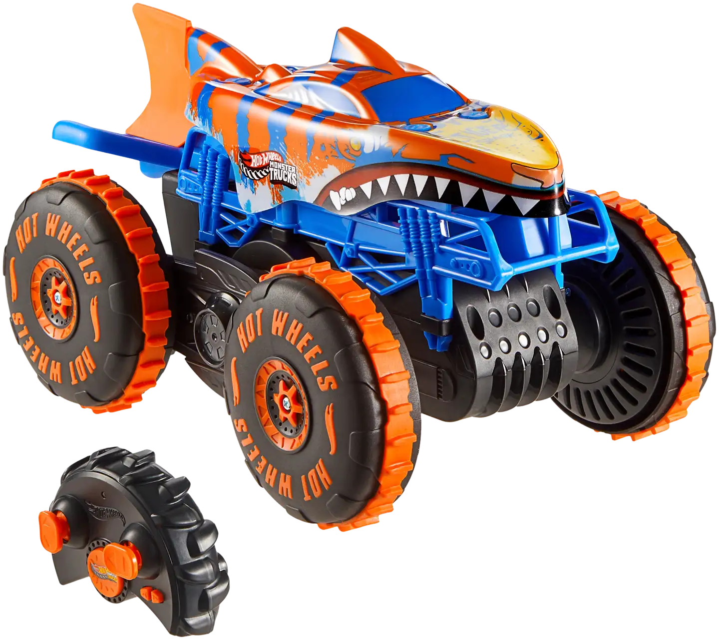 Hw Monster Trucks Tiger Shark Climber Rc - 3