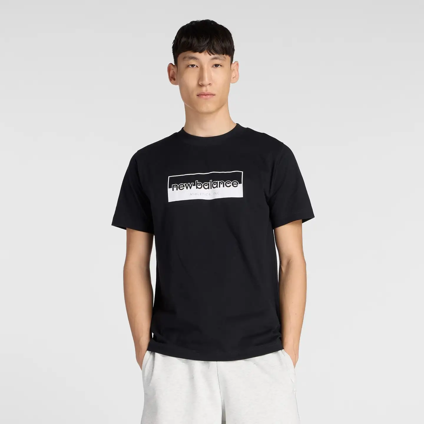 New Balance miesten t-paita MT53956 - BLACK - 1