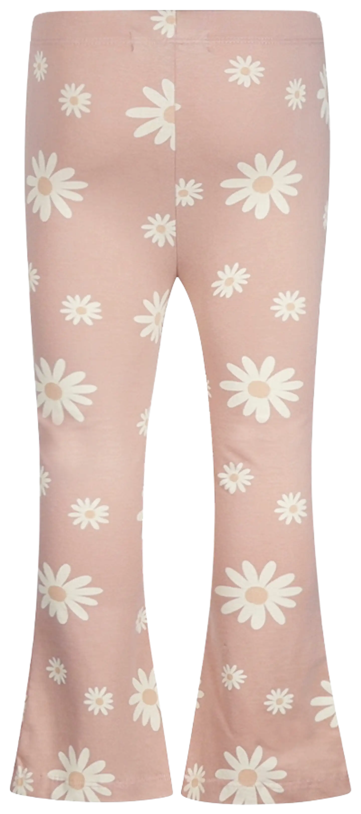 Kokonoko lasten kukalliset trikooleggingsit, levenevät lahkeet N58903-37 - Smokey Pink - 2