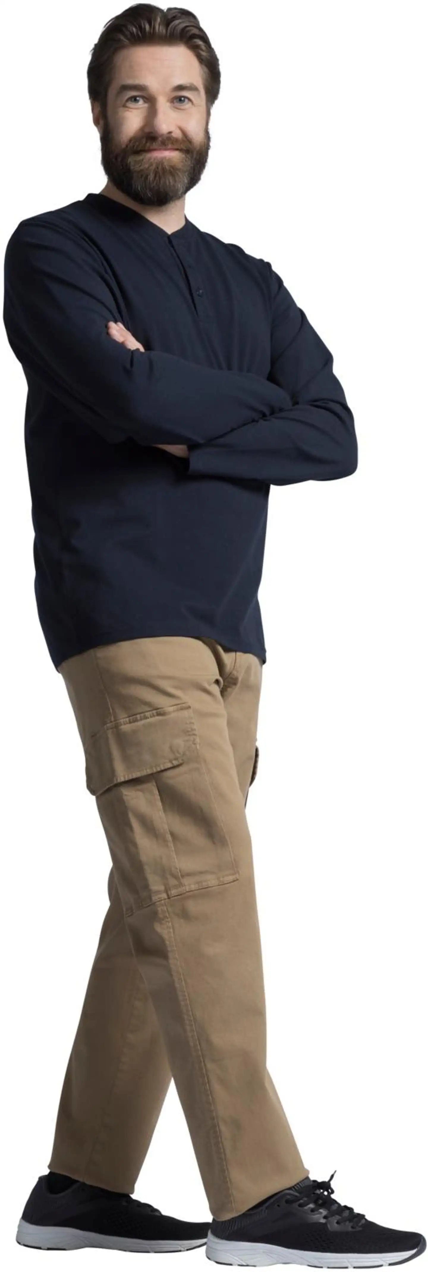 House miesten henley-paita 195H282504 - Dark blue - 4