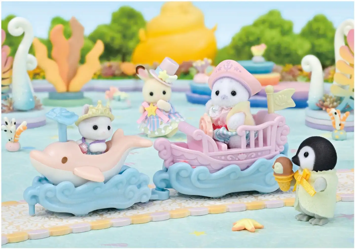 Sylvanian Families huvipuiston delfiini ja leikkilaiva - 3