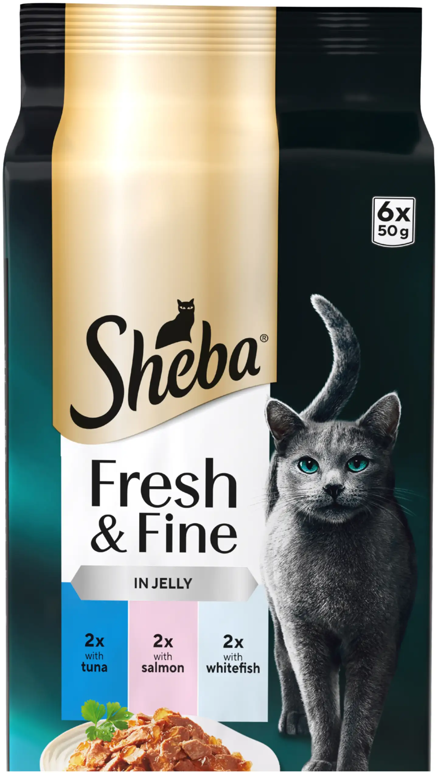 Sheba Fresh&Fine Kalalajitelma hyytelössä MSC 6x50g