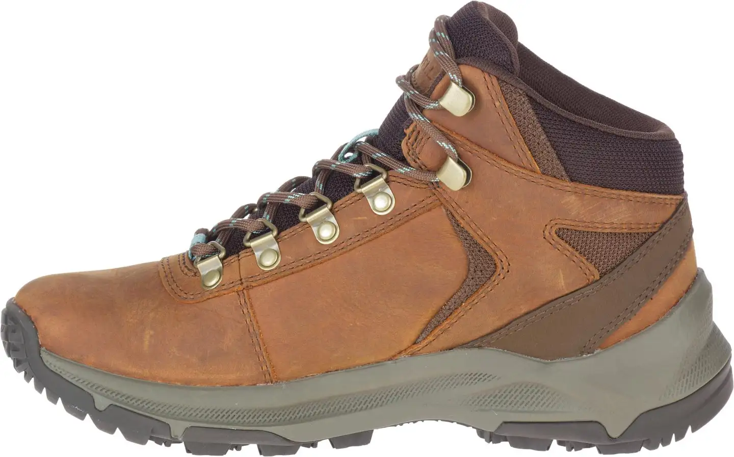 Merrell Eri Mid Leather Waterproof naisten ulkoilu- ja vaellusjalkine - Toffee - 3