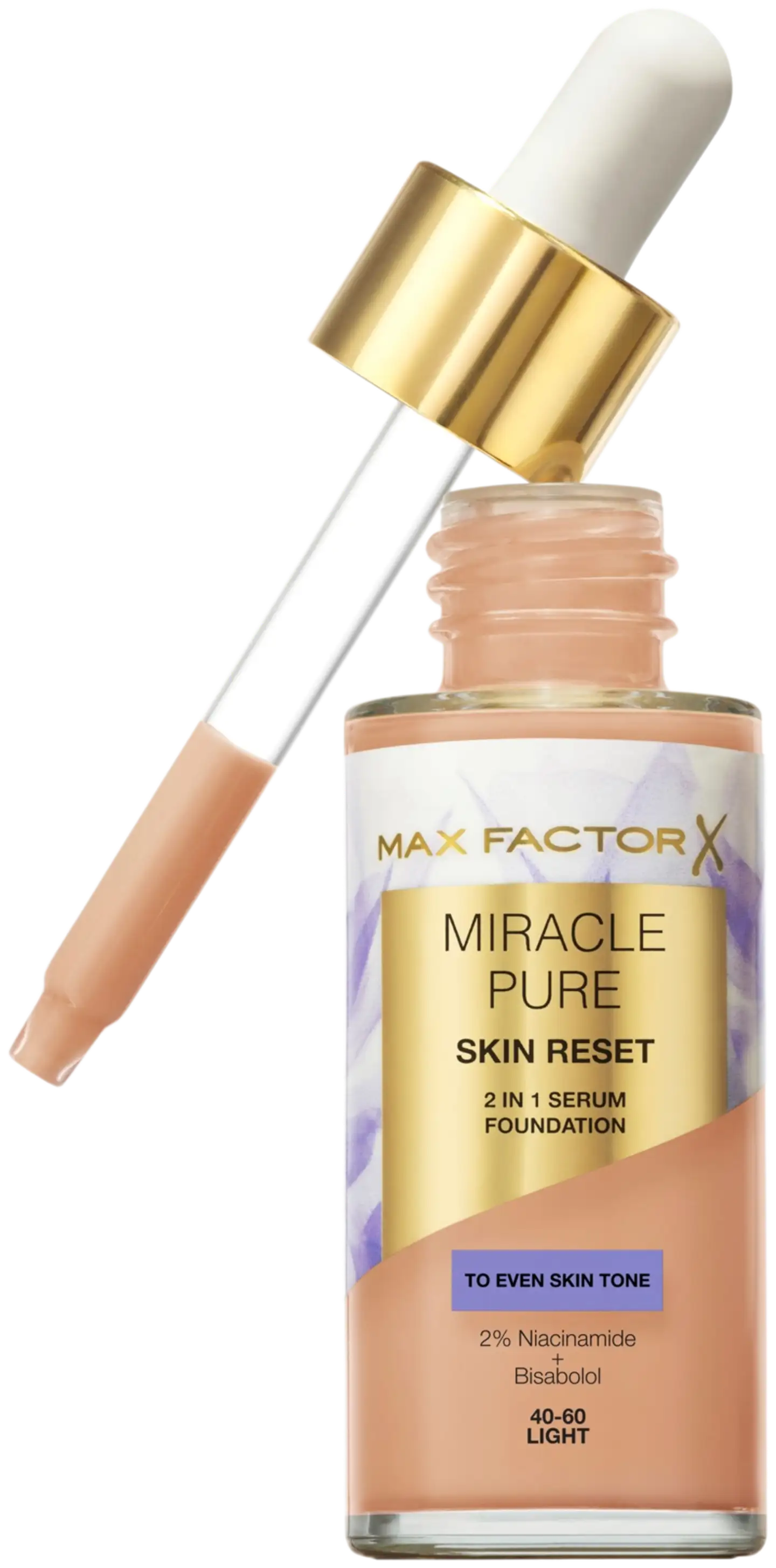 Max Factor Miracle Pure Serum Foundation 10-30 Fair 30 ml - 40-60 Light