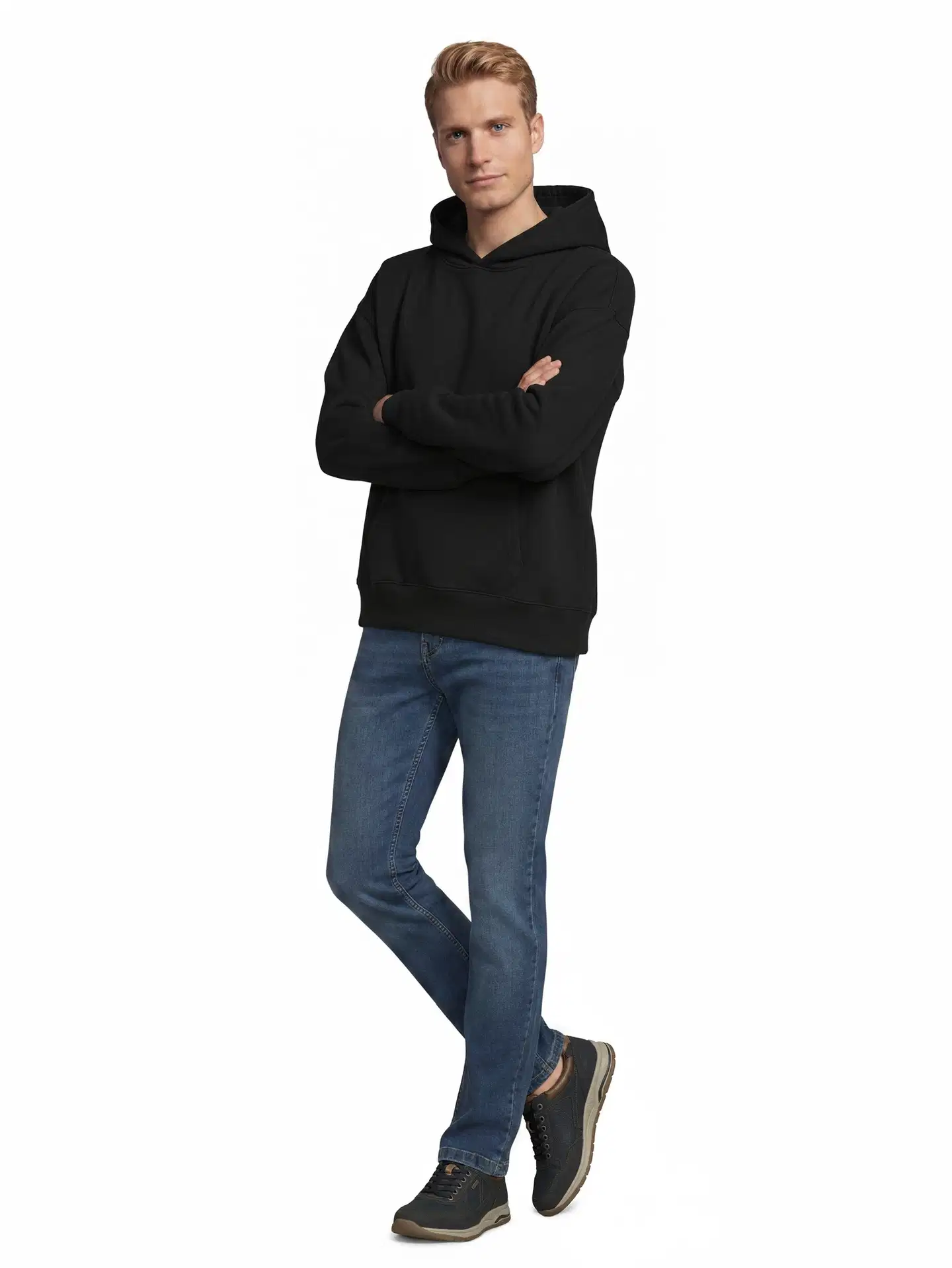 House miesten collegehuppari basic 195HBNOS21 - Black - 4