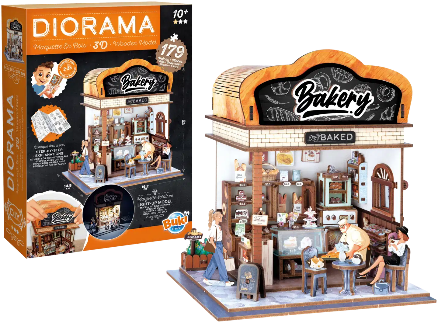 Buki askartelusetti Leipomo diorama - 4