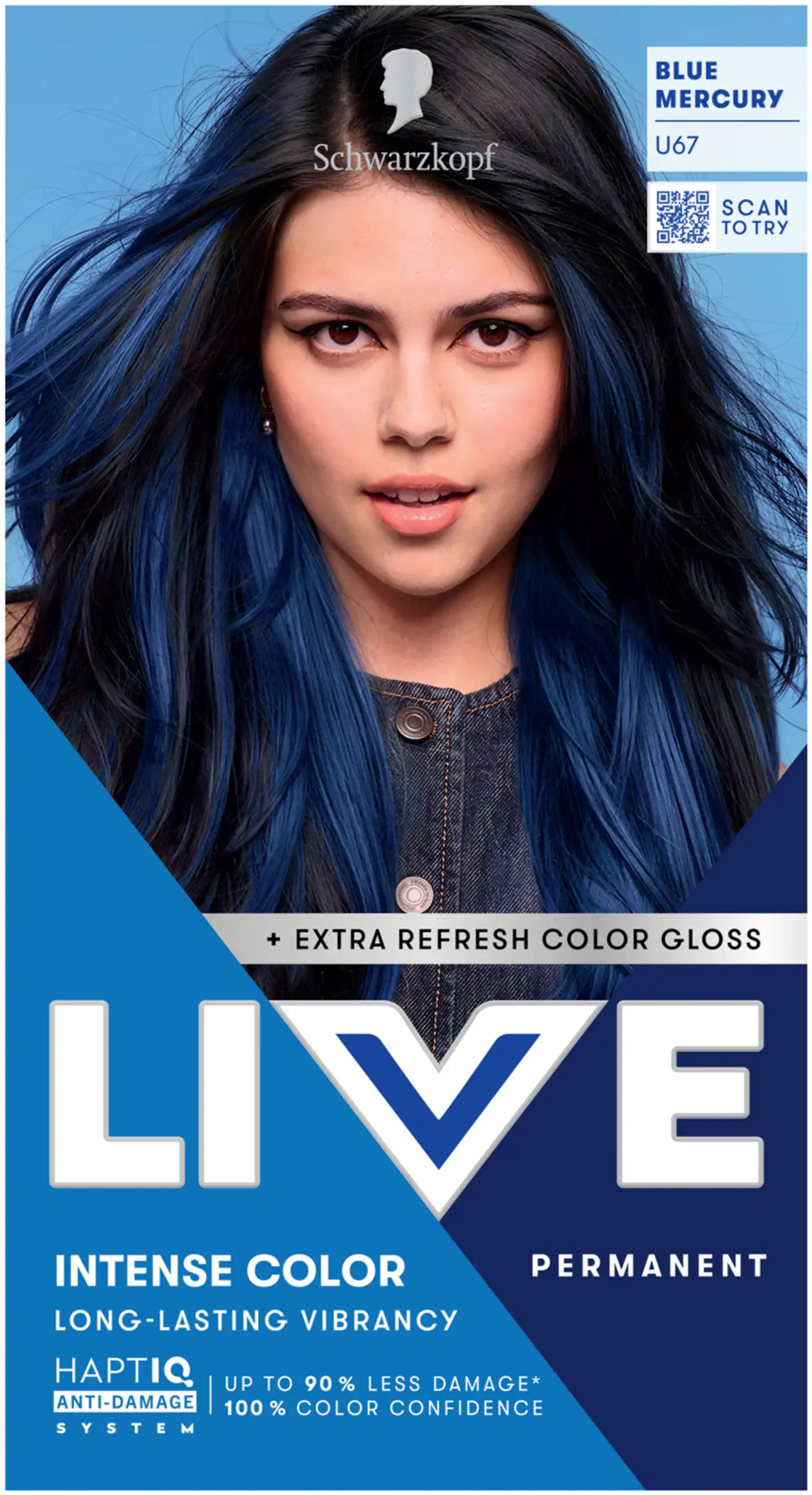 Schwarzkopf LIVE U67 Blue Mercury