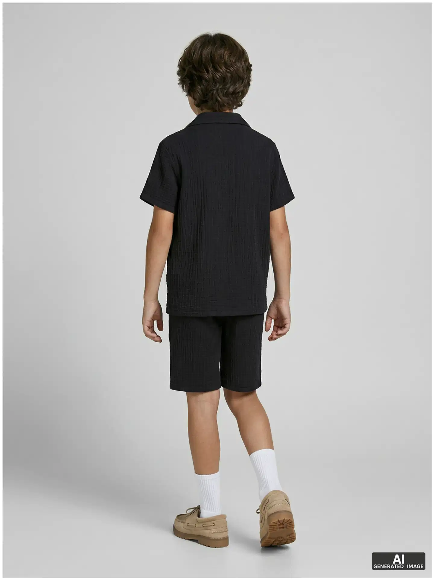 JJ Rebel lasten shortsit - BLACK - 4