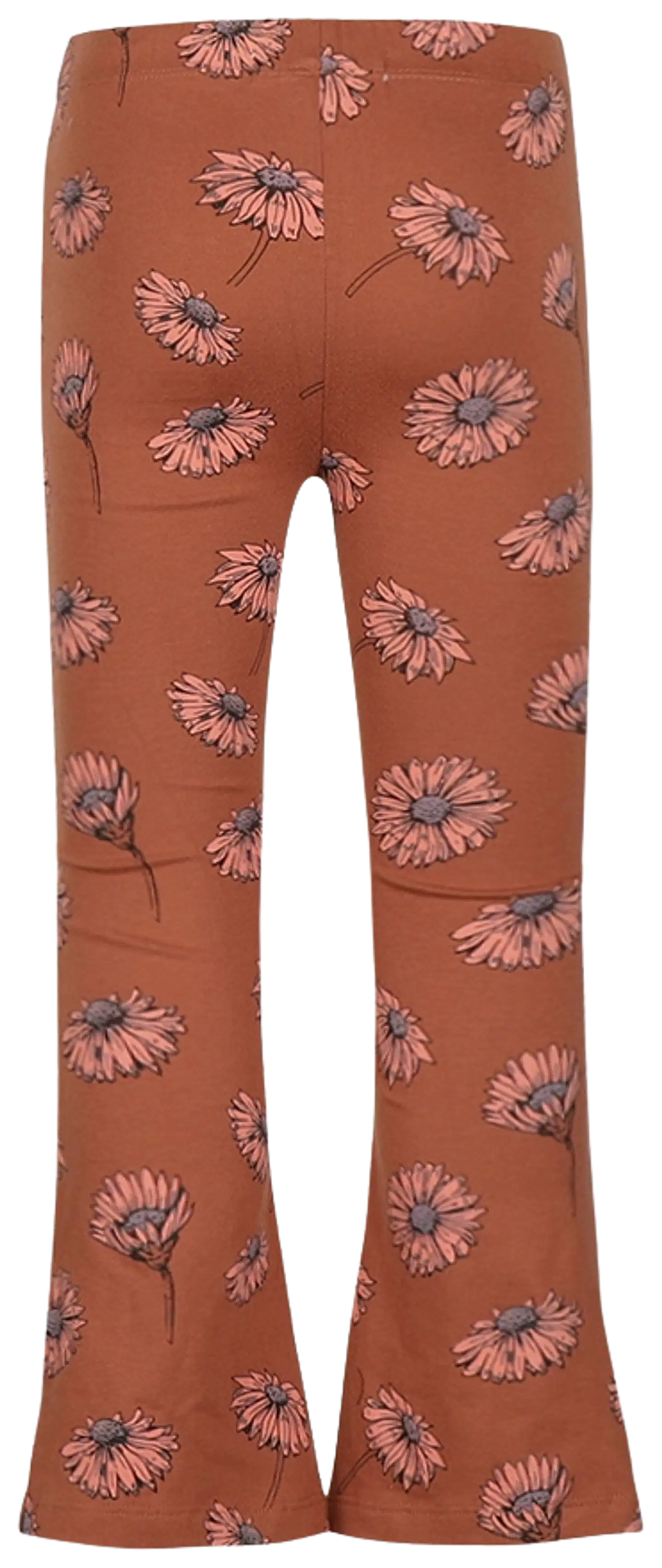 Koko Noko lasten kukalliset trikooleggingsit, joissa levenevät lahkeet M60950 - Cedarwood - 2
