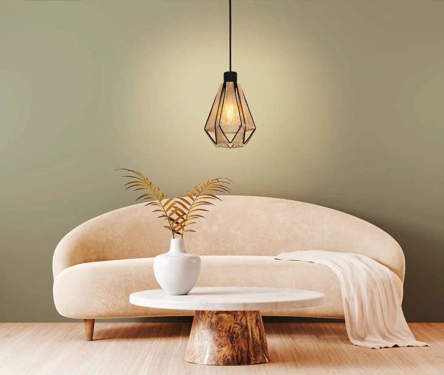 EGLO Riippuvalaisin Adwickle 40W 17x14,5cm köysi/musta - 6