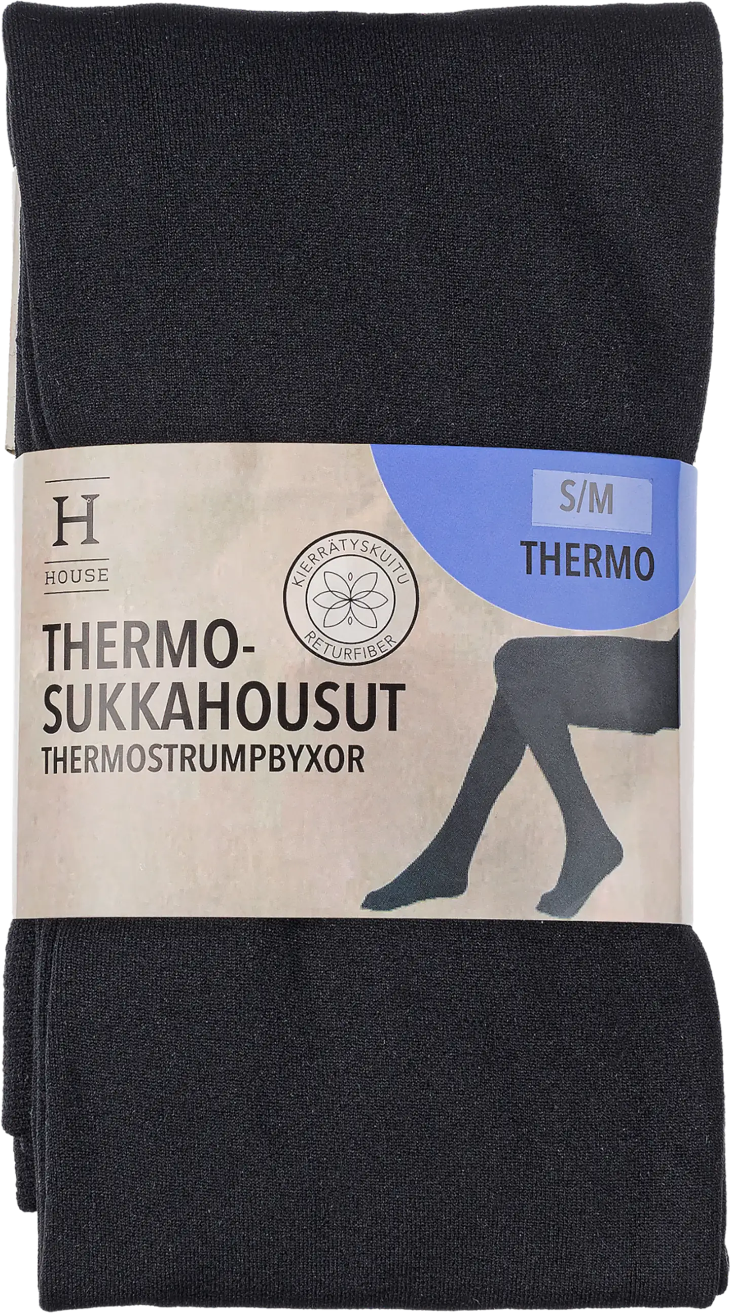 House naisten thermosukkahousut 214HAW2005 - BLACK