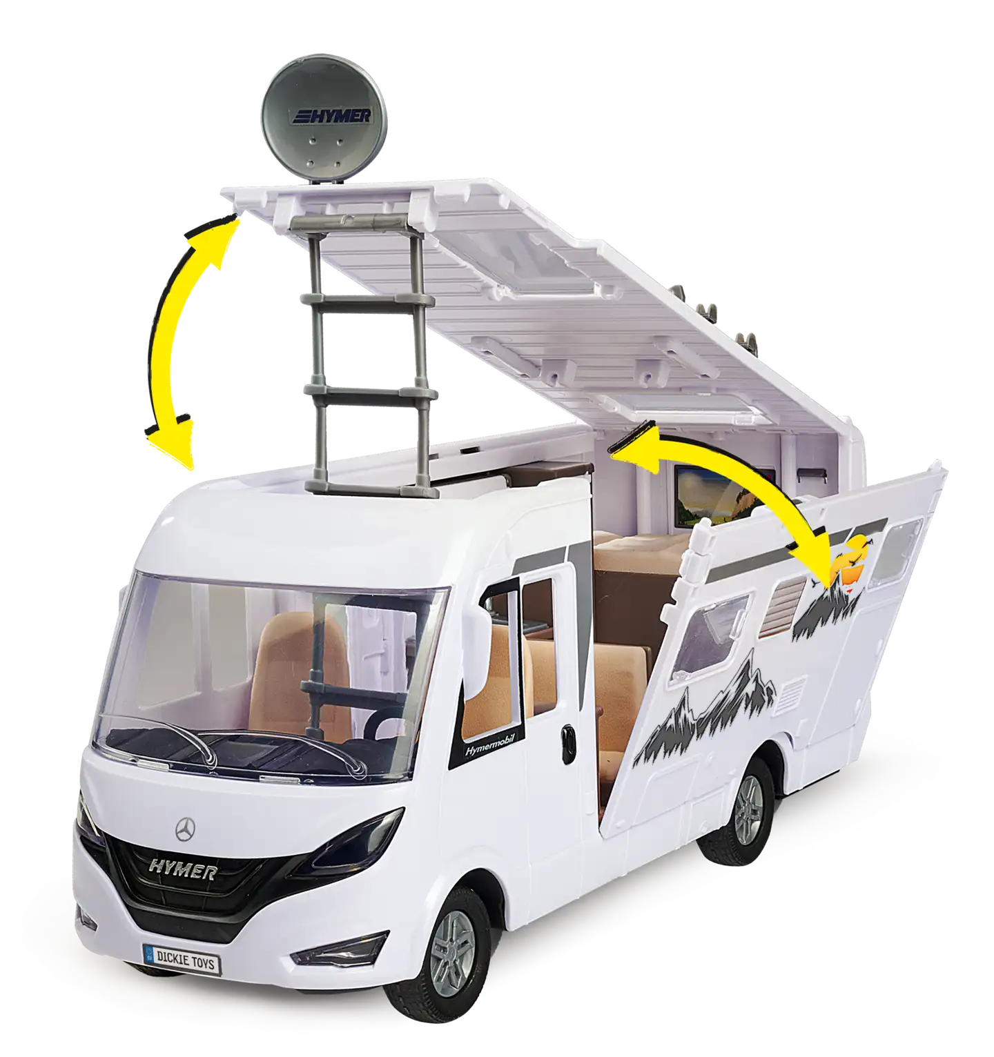 Dickie Toys Hymer matkailuauto, leikkisetti - 2