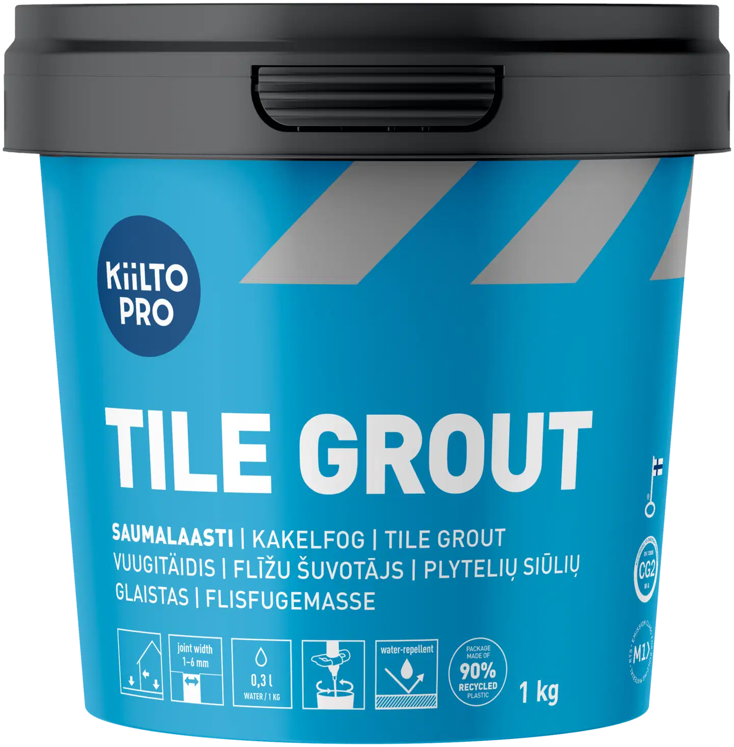 Kiilto Pro Tile grout saumalaasti 63 smoke green 1 kg