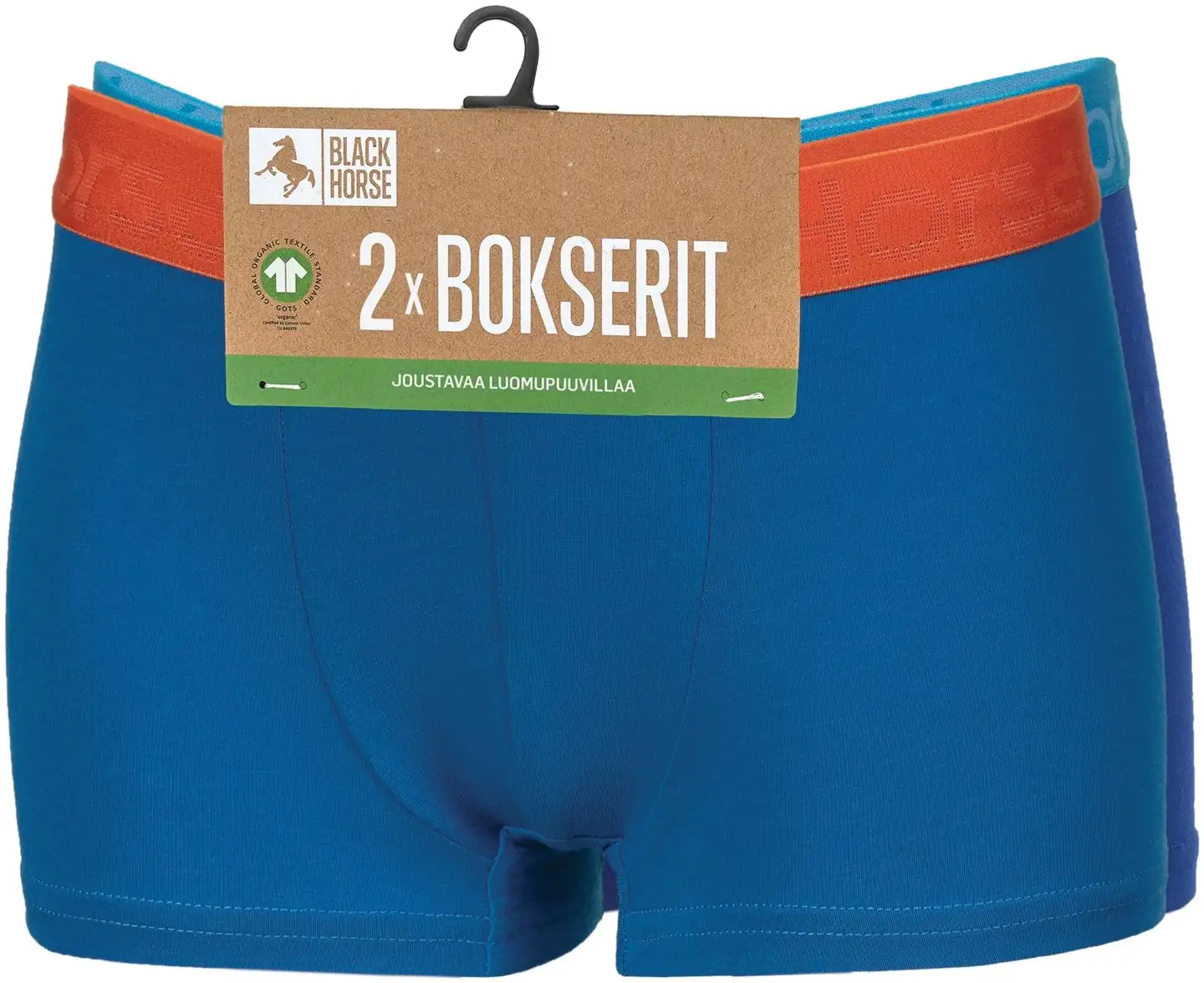 Black Horse lasten bokserit 2-pack J020 - UpNorBlue - 2