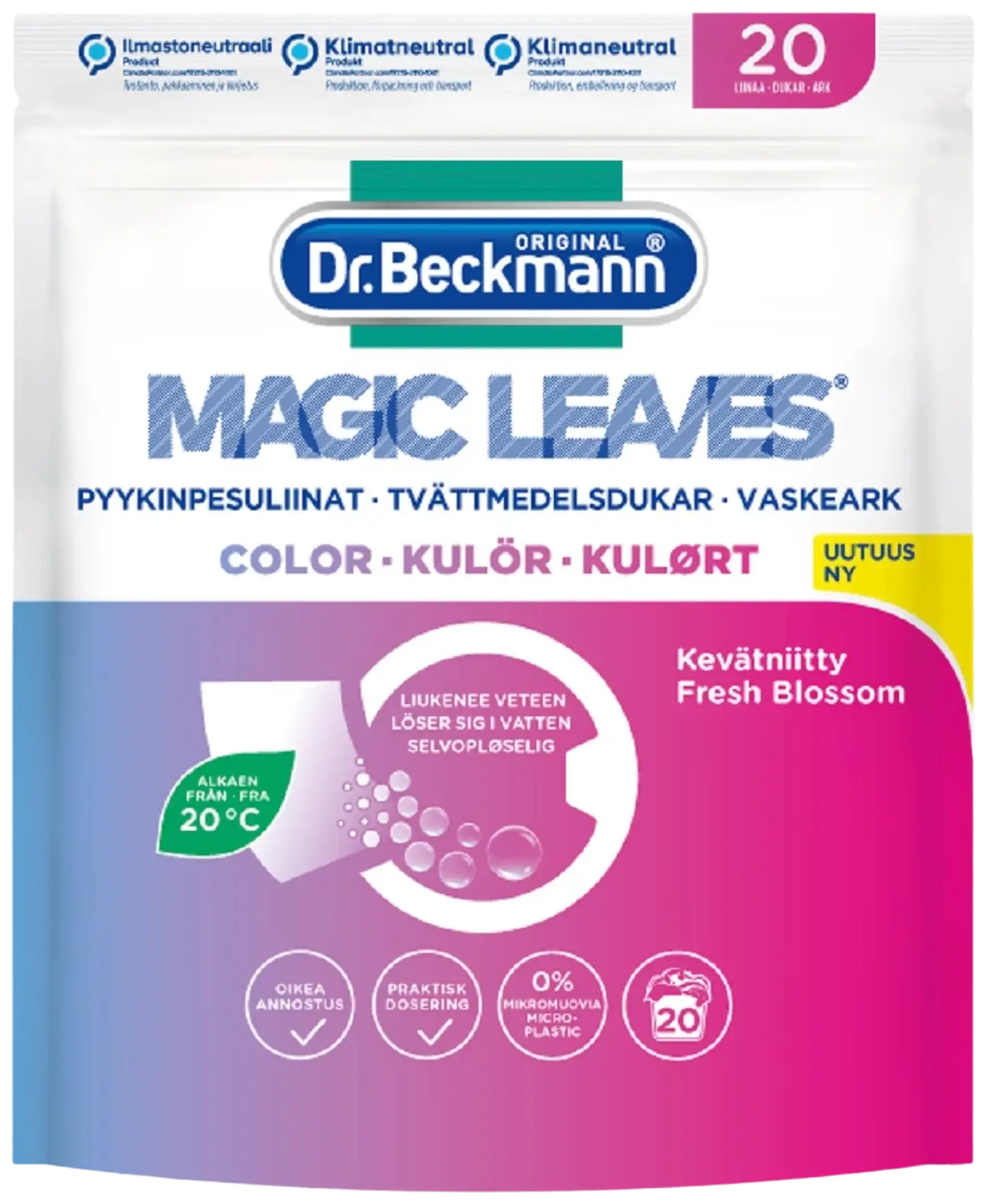 Dr. Beckmann Magic Leaves Pyykinpesuliinat Color