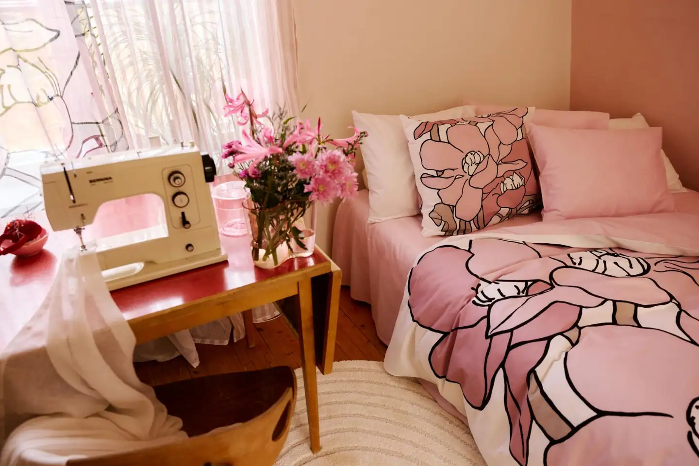 Vallila pussilakanasetti Olivia 150x210 cm rose - 3