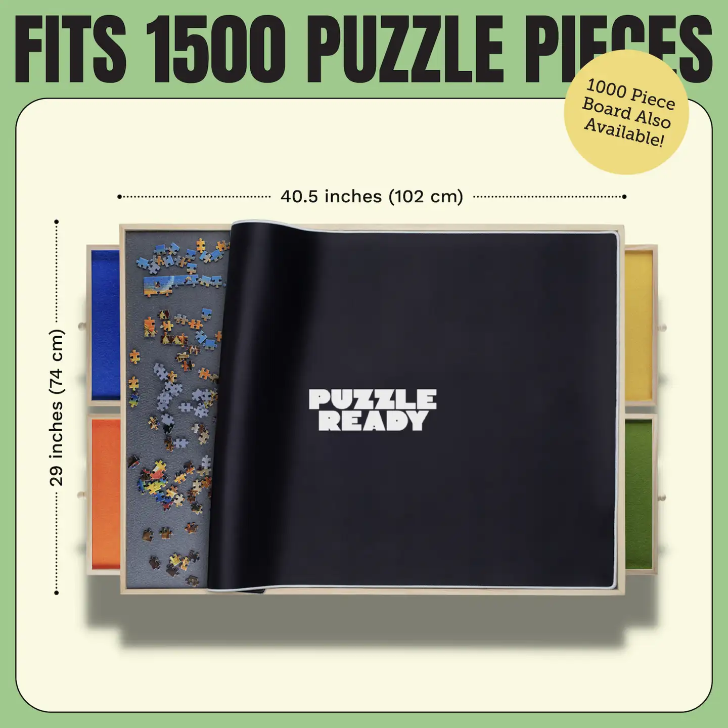 Puzzle Ready - Palapelilauta, 1500 palan palapelille - 6