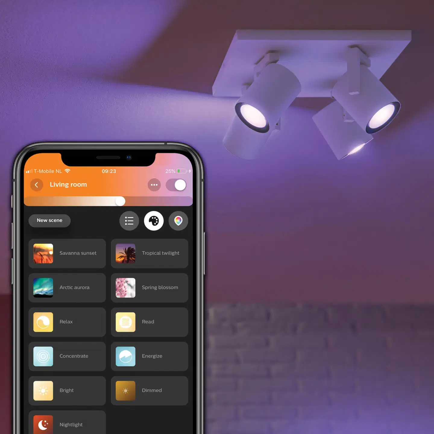 Philips Hue Argenta -kohdevalaisin neljällä spotilla 4.2W 2000-6500K 1200LM valkoinen - 5