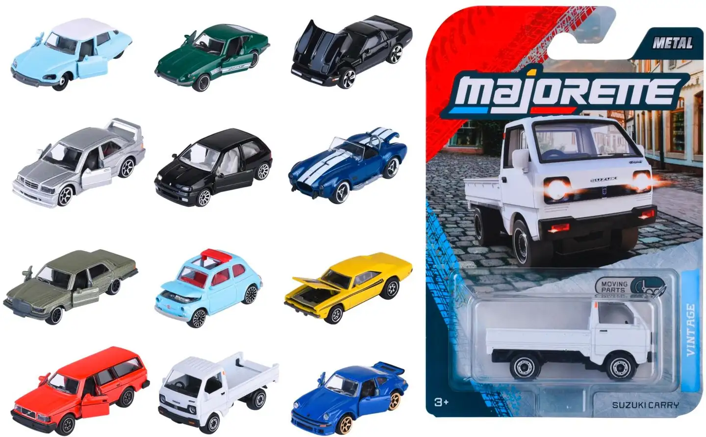 Majorette Vintage Premium auto (die-cast), 7,5 cm, lajitelma, useita erilaisia, myydään yksittäin