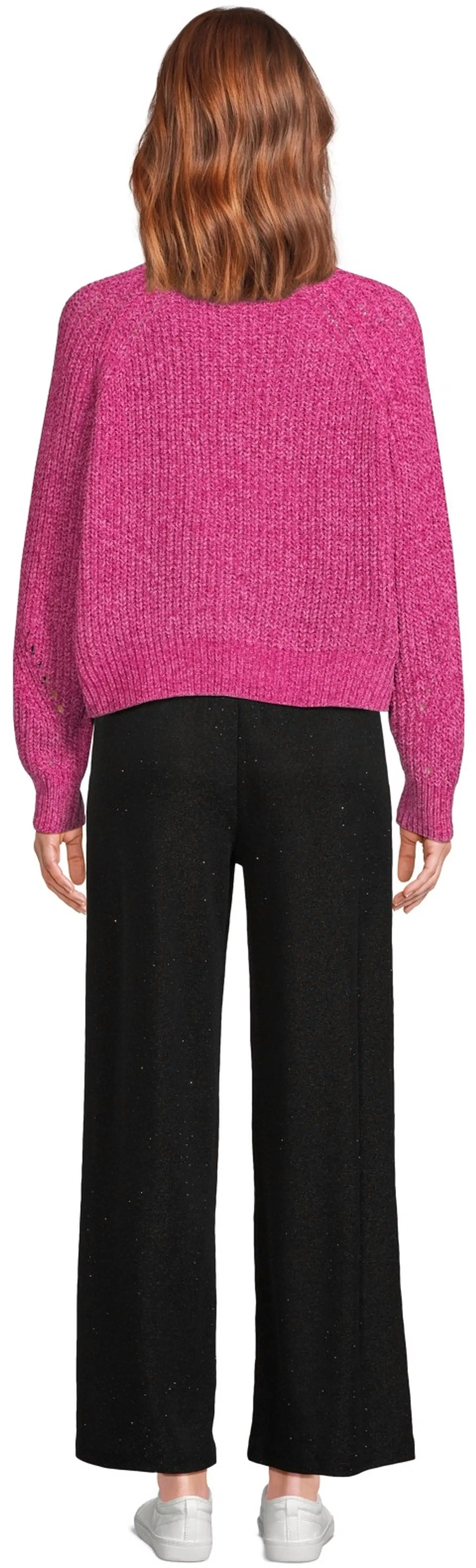 WKLY. naisten neulepusero chenille 213W280253 - Cashmere Rose - 3