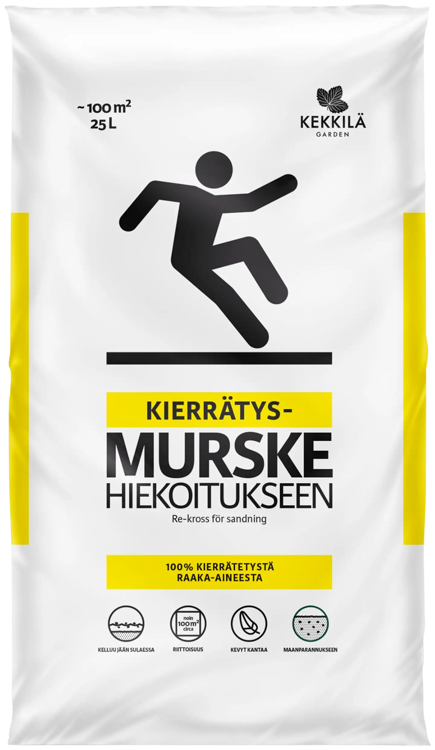 Kekkilä Kierrätysmurske hiekoitukseen 25 L