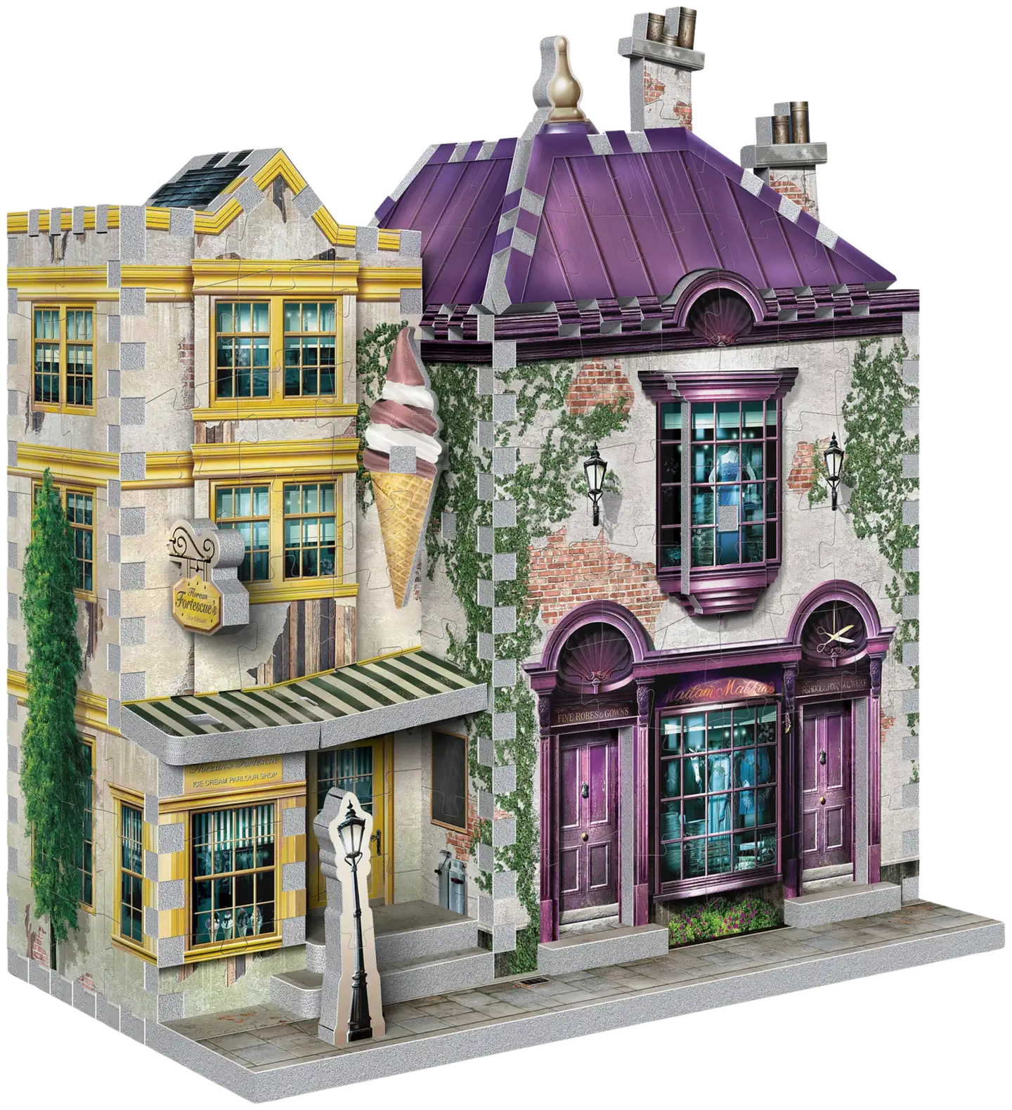 Wrebbit Harry Potter Madam Malkin's & Florean Fortescue 3D-palapeli - 2