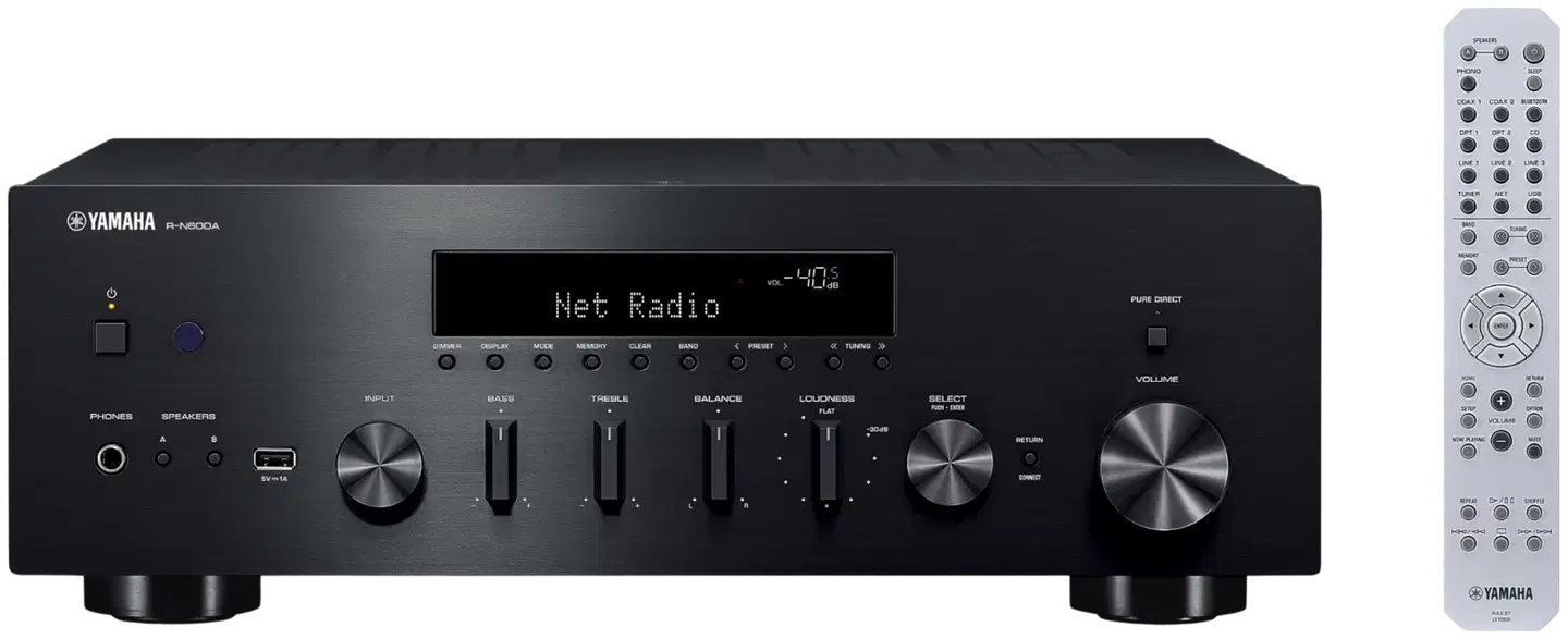Yamaha HiFi stereo viritinvahvistin R-N600ABL - 1