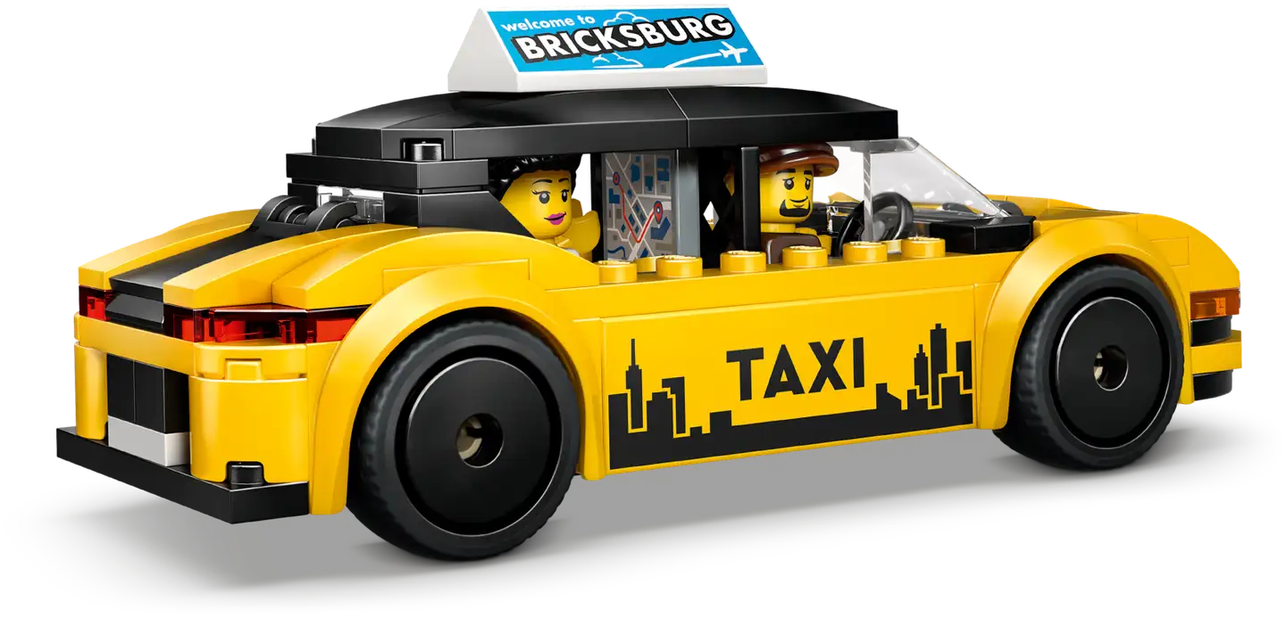 LEGO® City Great Vehicles 60487 Keltainen taksi - 6