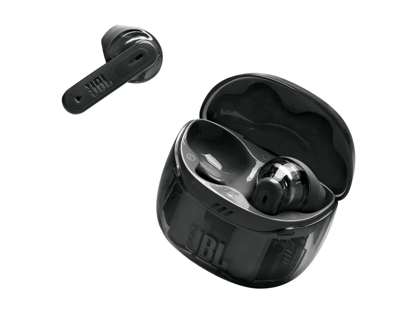 JBL Bluetooth vastamelunappikuulokkeet Tune Flex 2 läpinäkyvä musta - 8