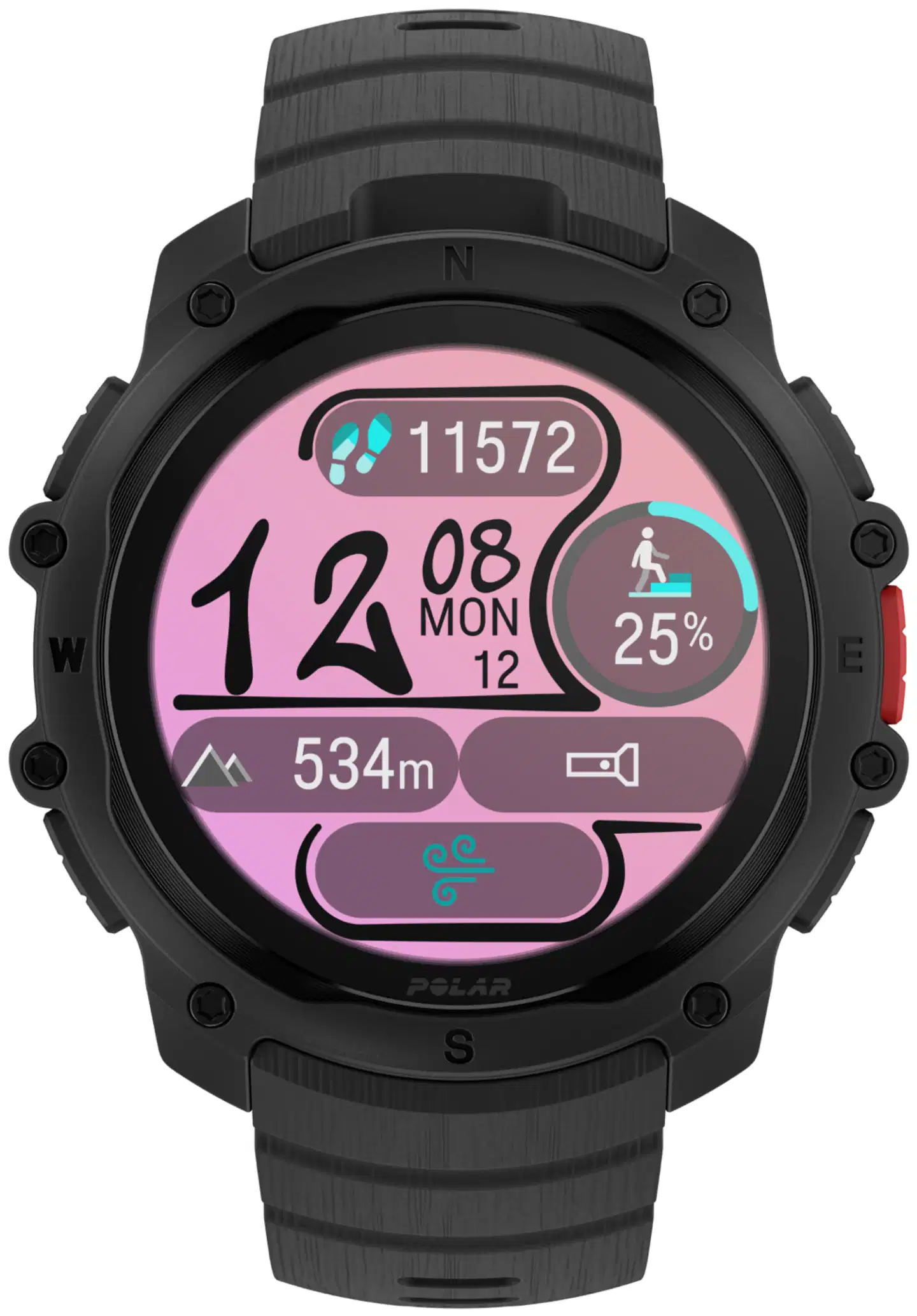 Polar urheilukello Street X Night Black (S-L) - 3