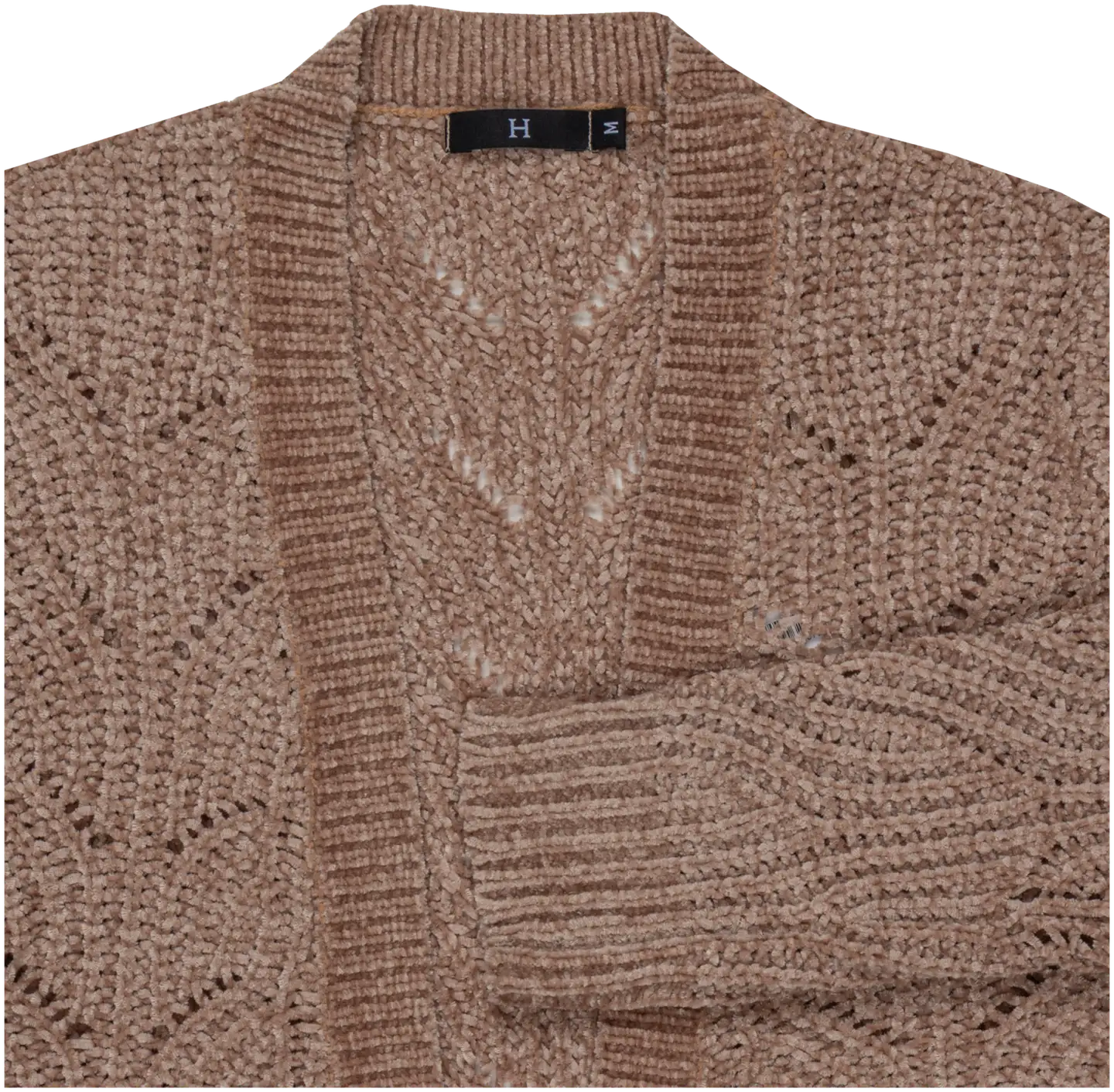 House naisten chenille-neuletakki 213H402507 - Warm taupe - 3