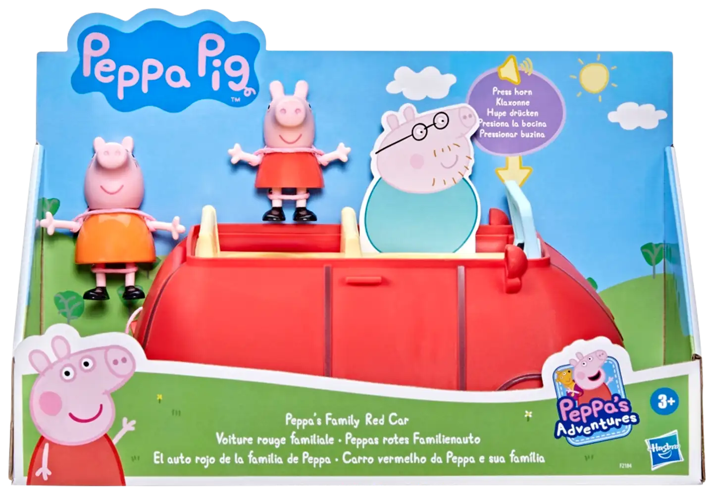 Peppa Pig Leikkisetti Punainen perheauto - 1