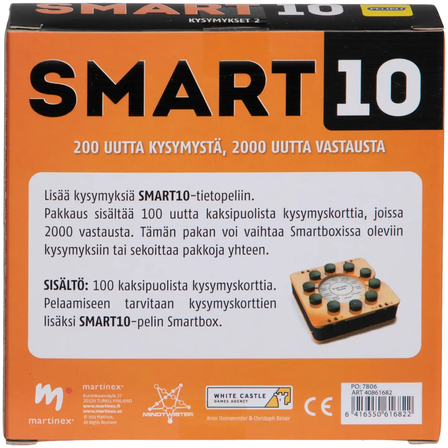 Peliko Smart10 kysymykset 2 - 3