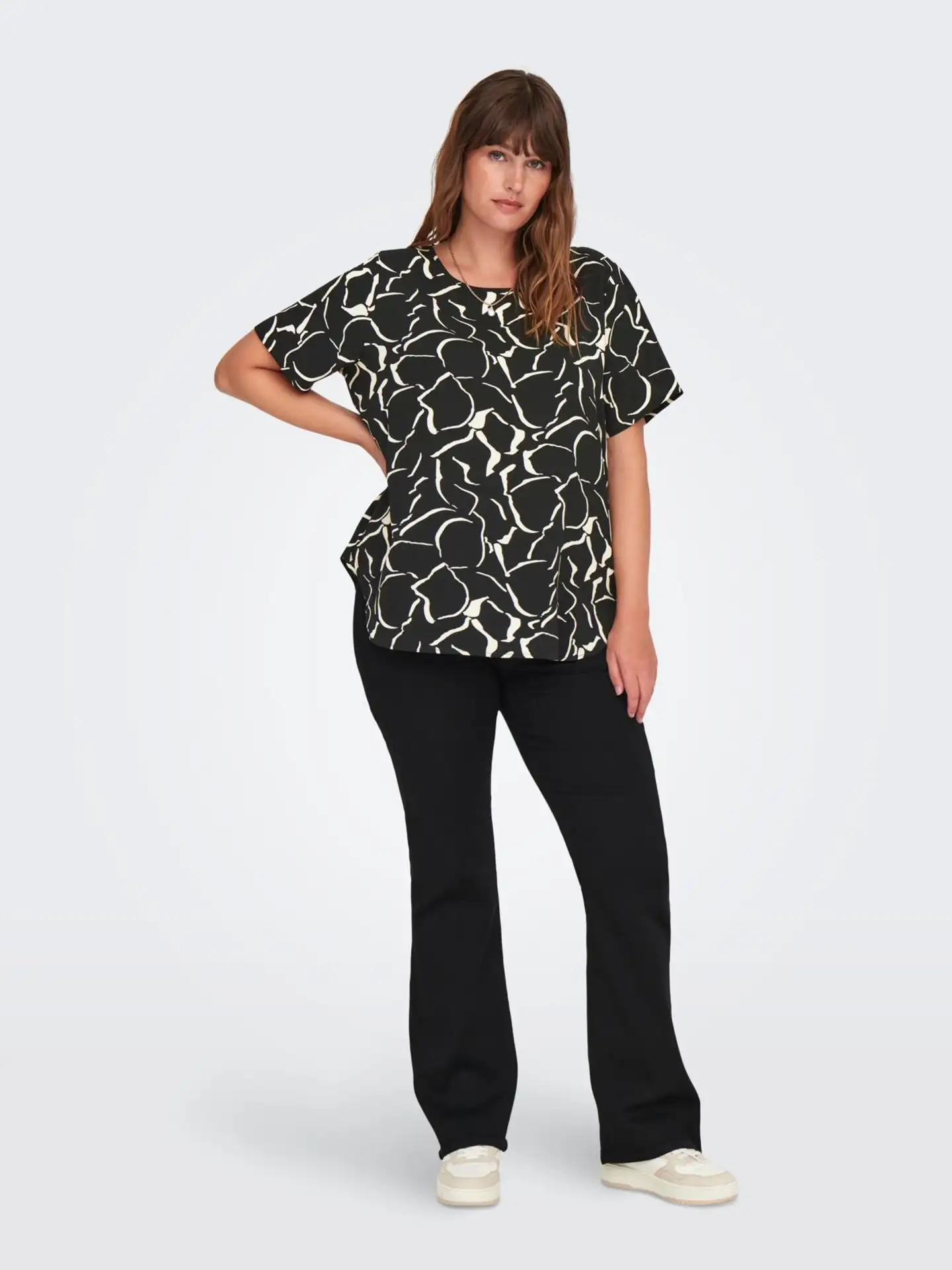 ONLY CARMAKOMA naisten paita Carvica - BLACK - 5