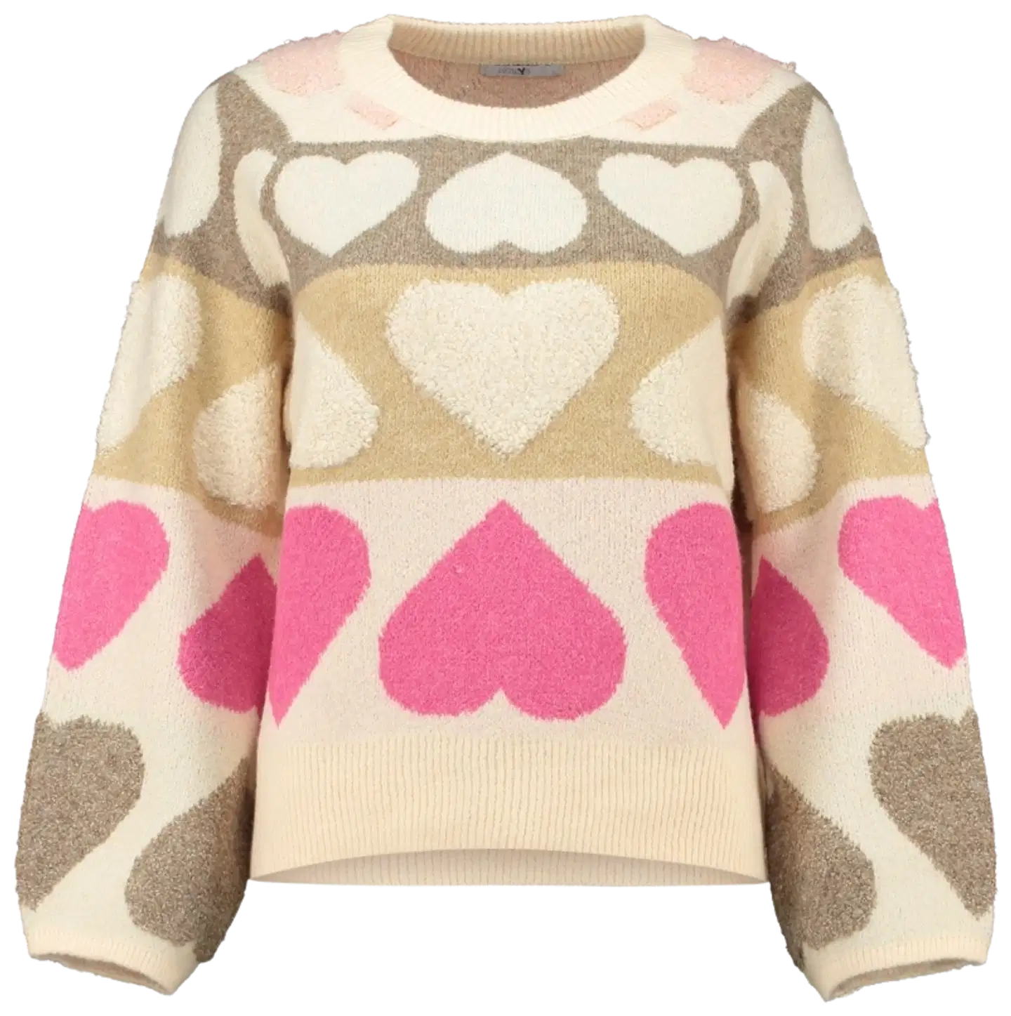 Hailys naisten neule Si44dney - offwhite heart - 1