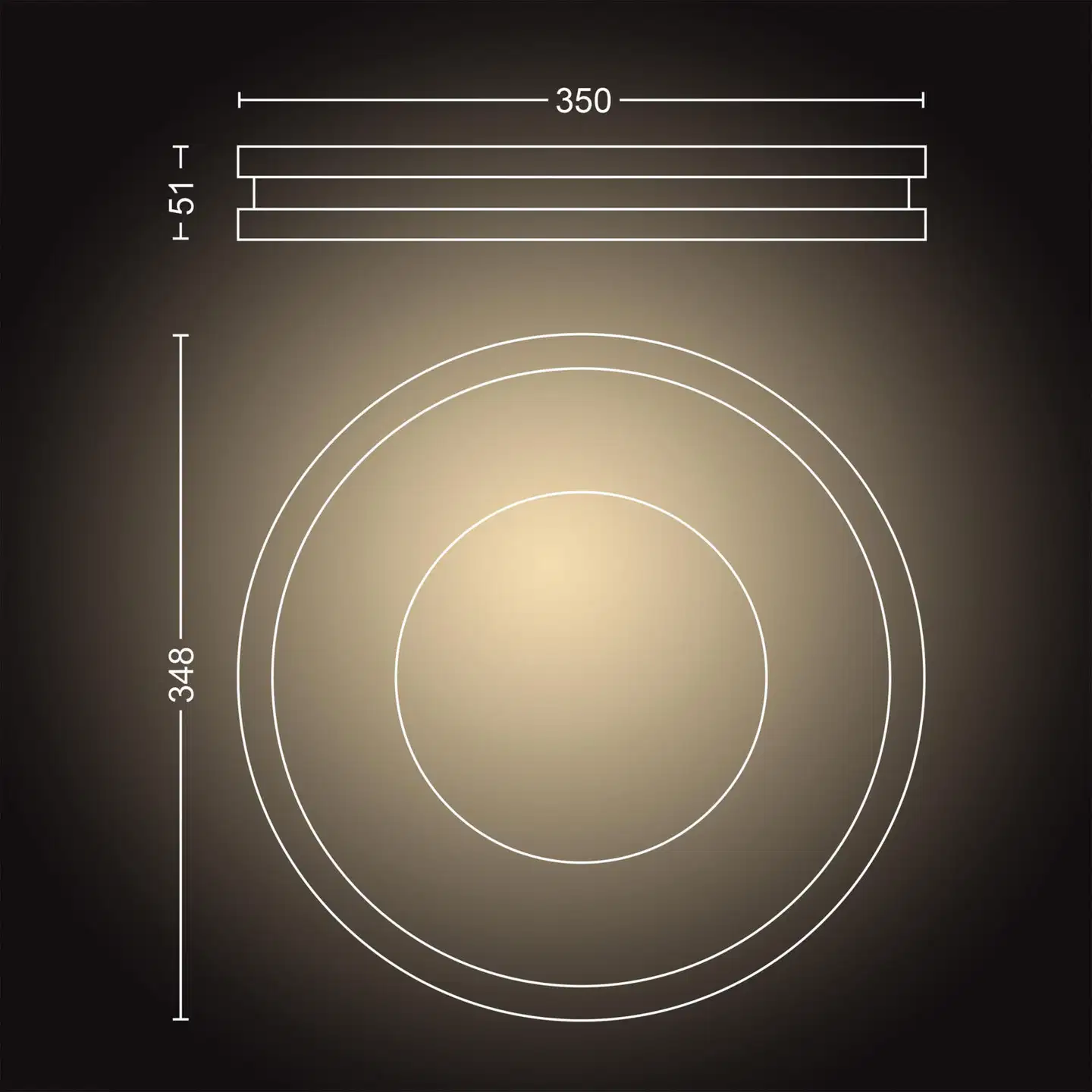 Philips Hue Being -kattovalaisin 23W 2200-6500K 2500LM alumiini - 4