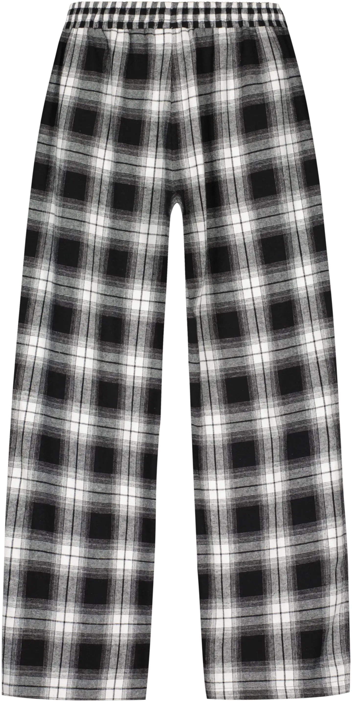 WKLY. naisten flanellihousut 212W382530 - black/white check - 2