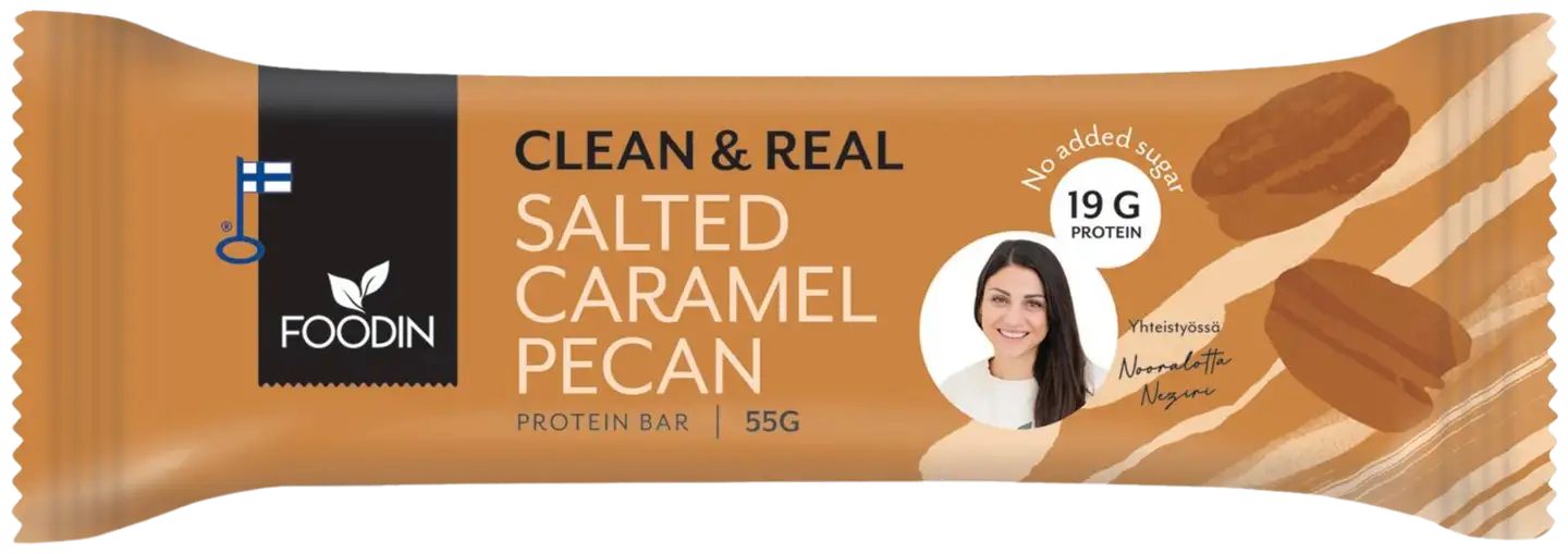 Foodin Clean&Real Protein Bar Salted Caramel Pecan 55g