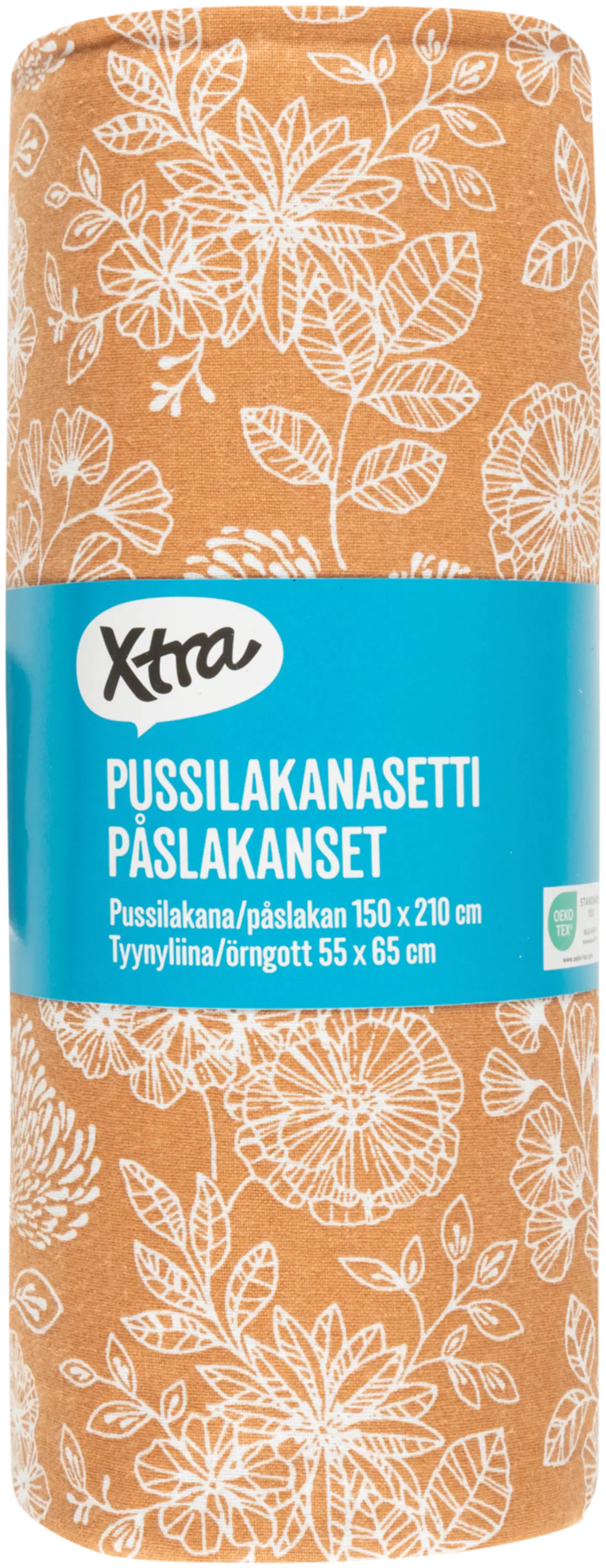 Xtra pussilakanasetti Sienna 150x210 cm ruskea - 3