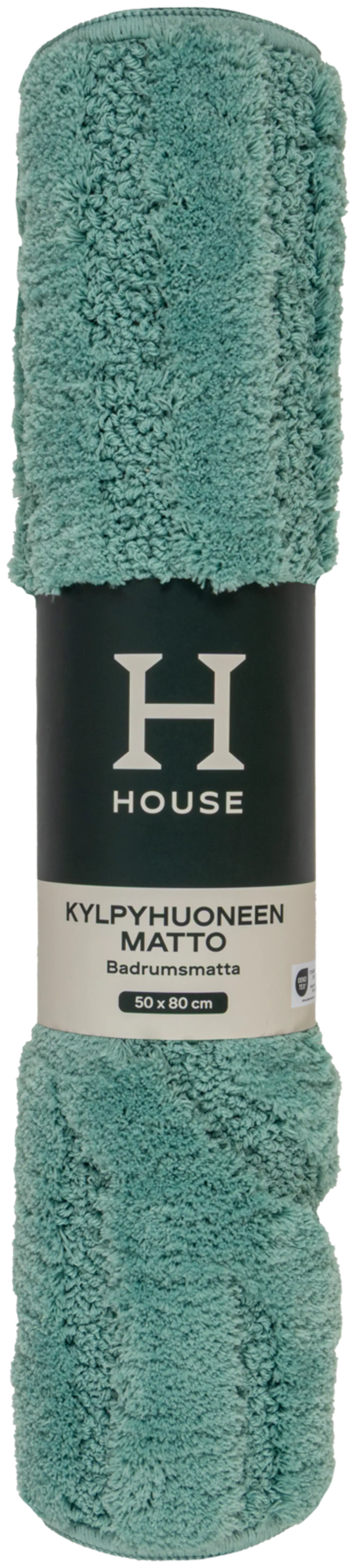 House kylpyhuoneenmatto Art deco 50x80 cm vihreä - 3