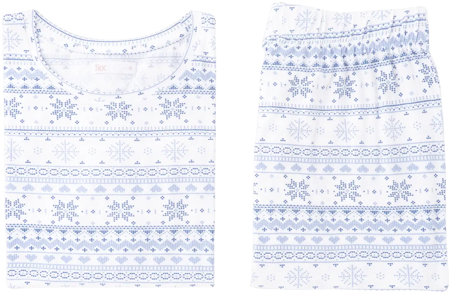 TEX naisten superpehmeä pyjama I291331 - BLUE - 5