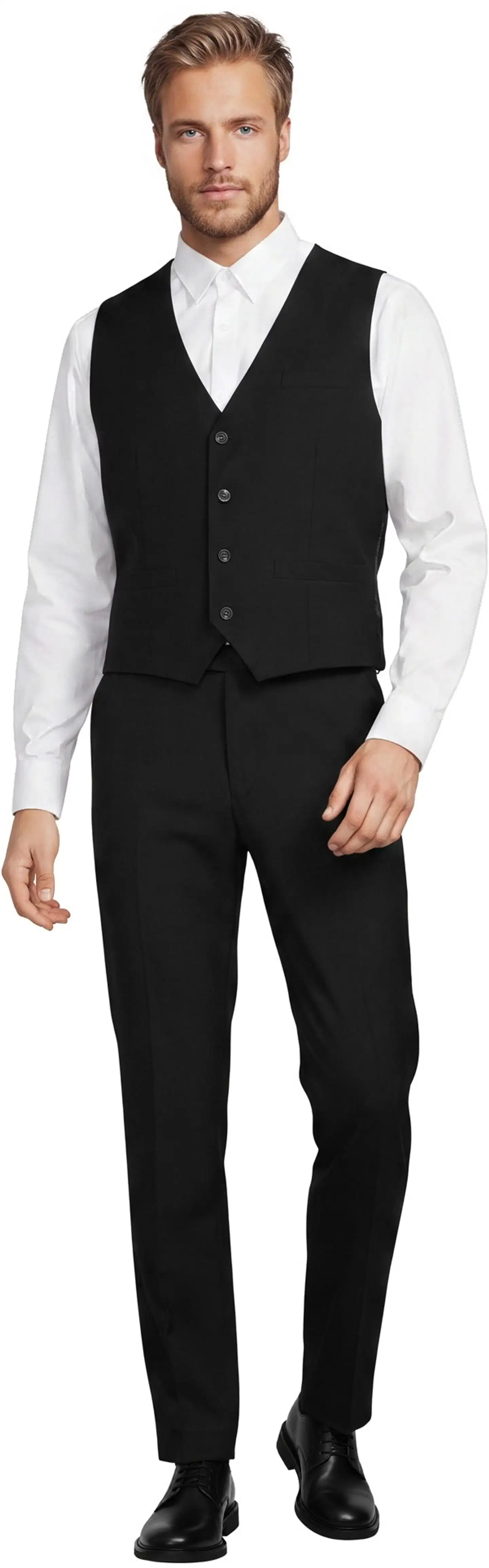 London Fog miesten puvunhousut 2020LF2 - Black - 4